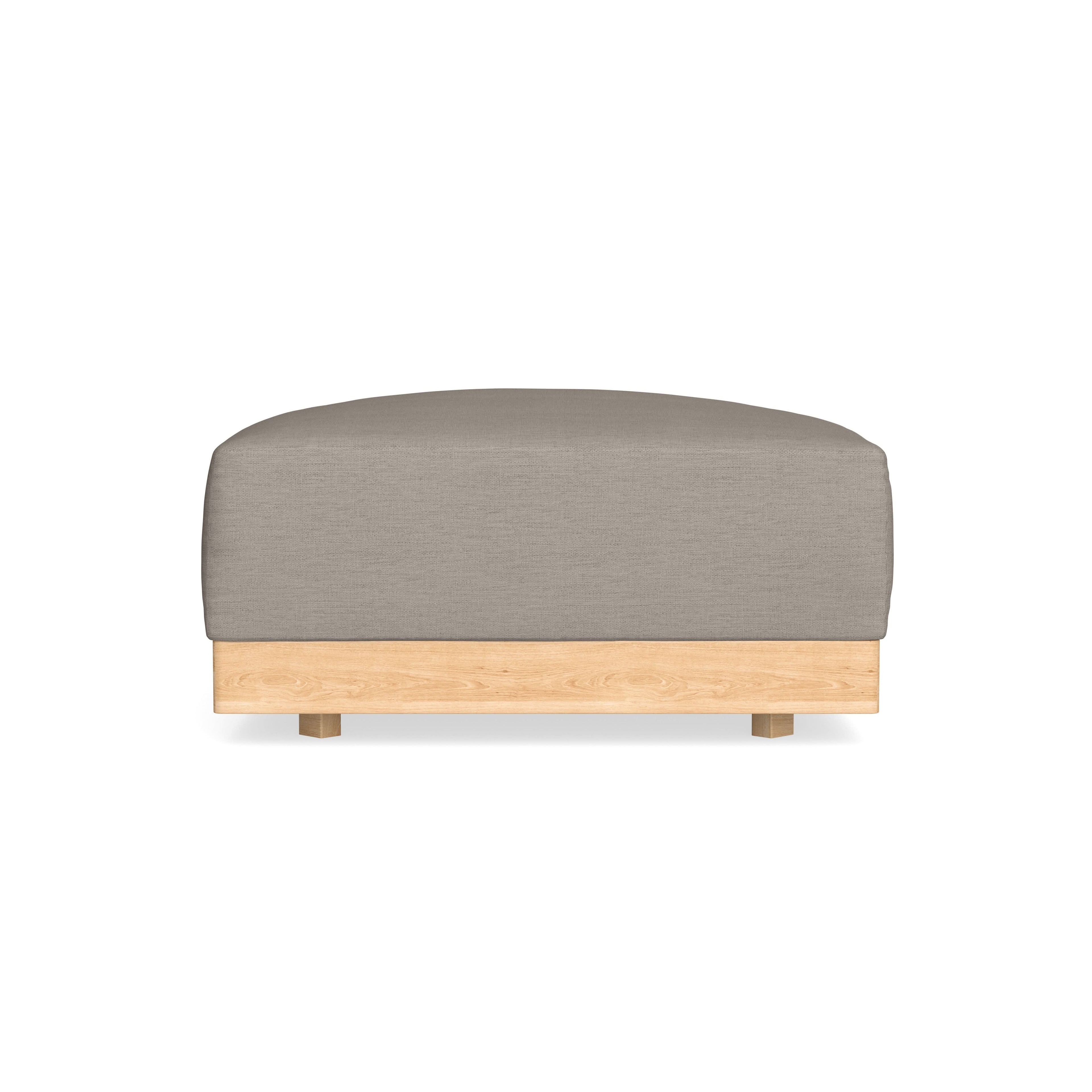 Modular Bondi Latte Ottoman in Cinder Gray | Classic Blend