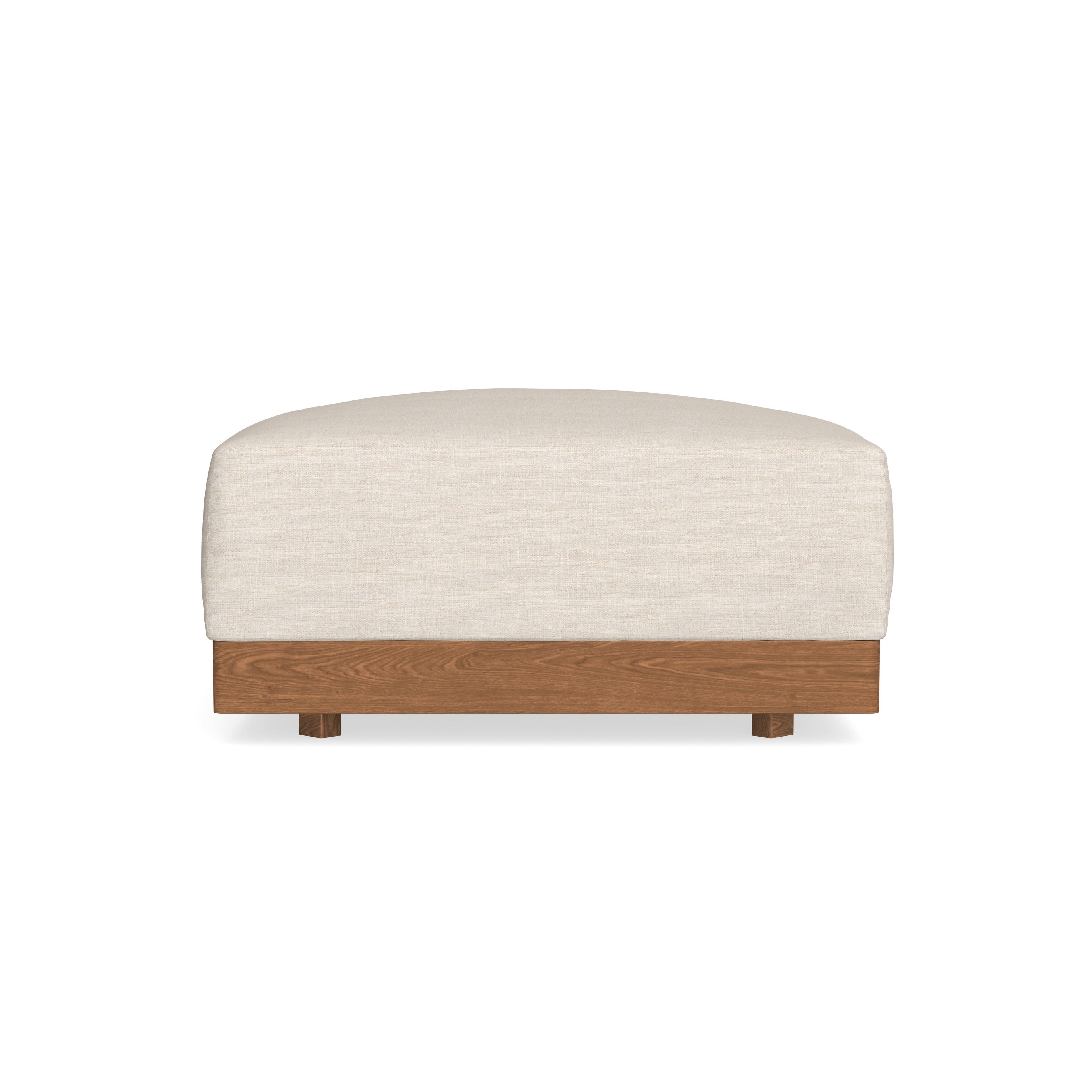 Modular Bondi Espresso Ottoman in Seashell | Classic Blend