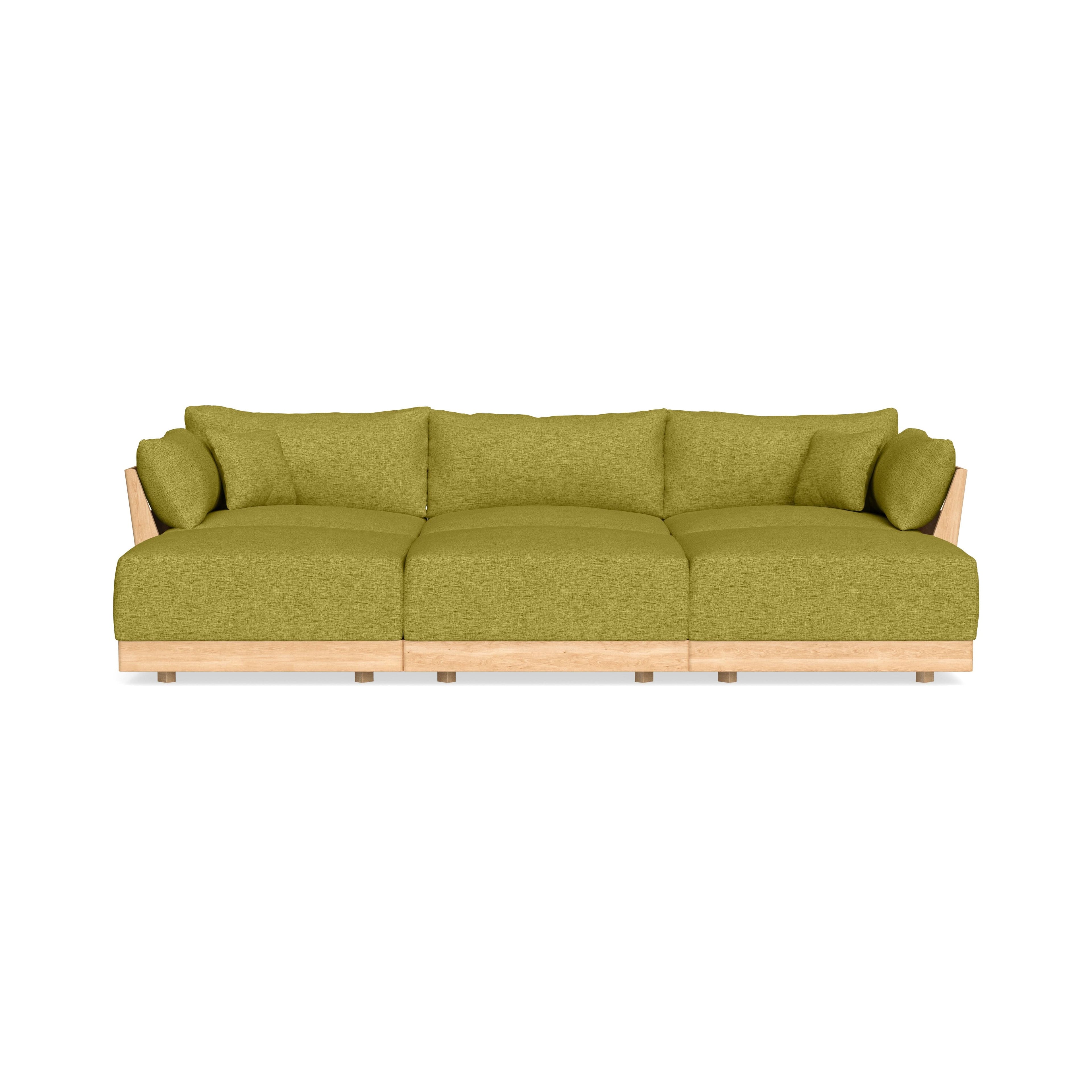 Slipcover Only - Modular Bondi 3-Seater Daybed Sofa Sectional in Avocado
