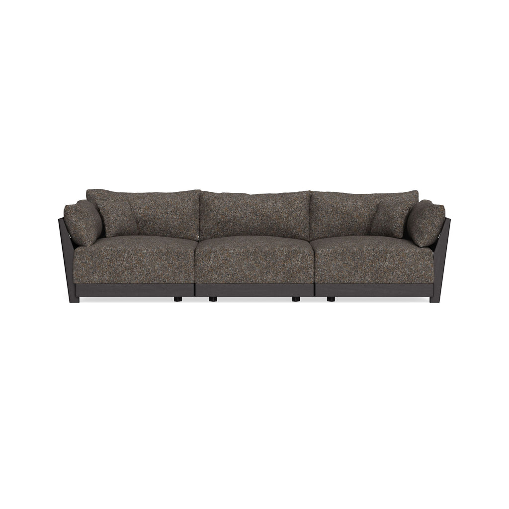 Modular Bondi Black 3-Seater Sofa in Eclipse | Memory Foam Blend