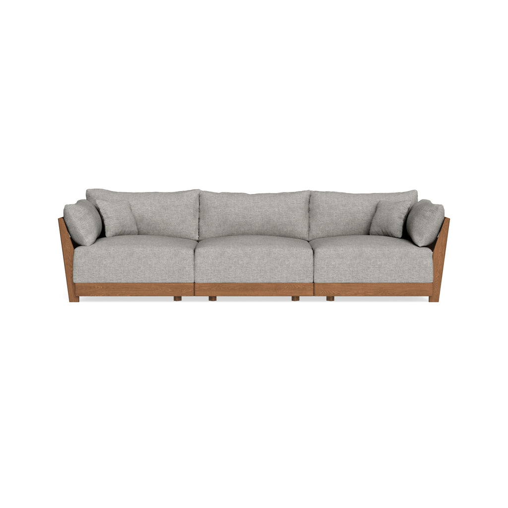 Modular Bondi Espresso 3-Seater Sofa in Fog | Classic Blend