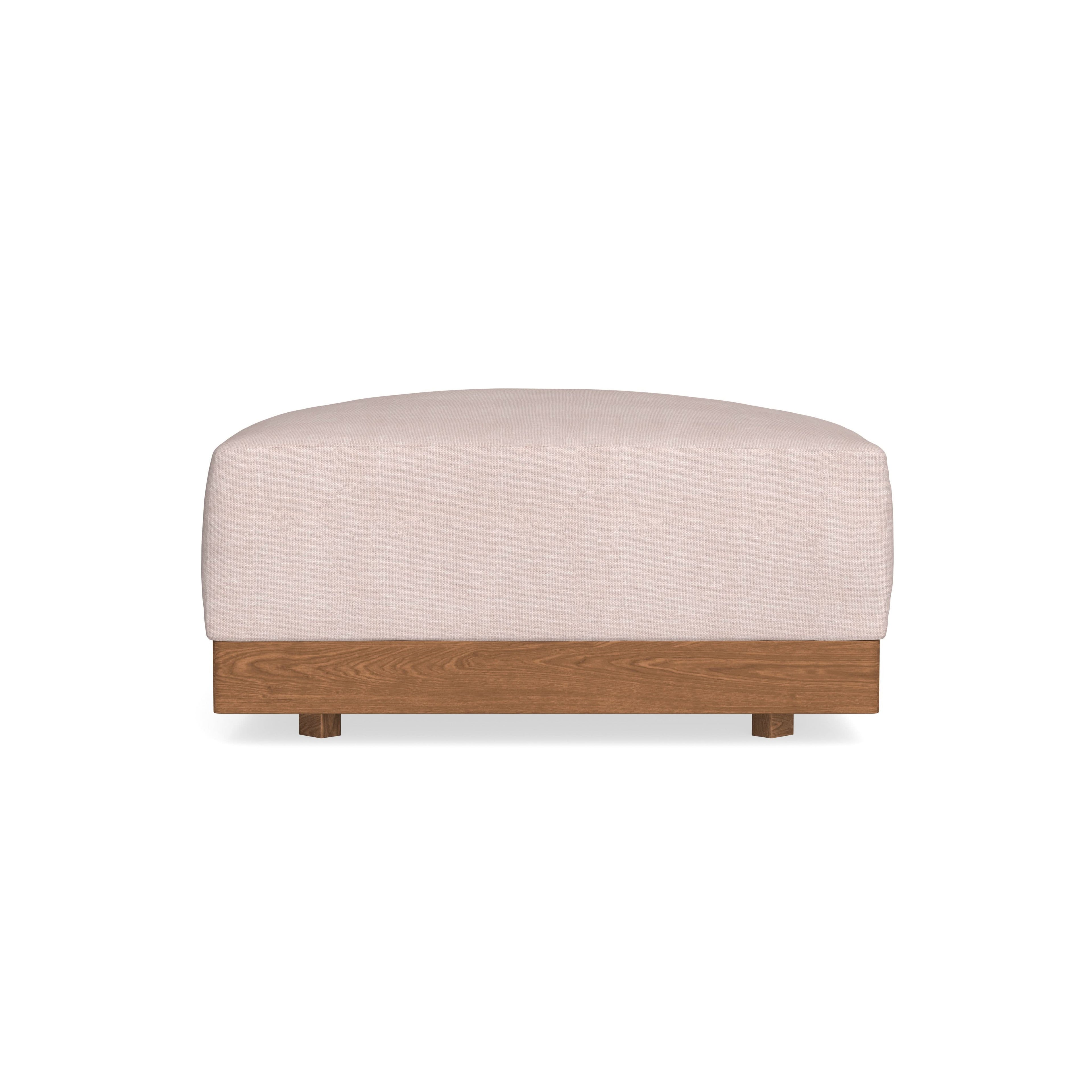 Modular Bondi Espresso Ottoman in Blush | Classic Blend