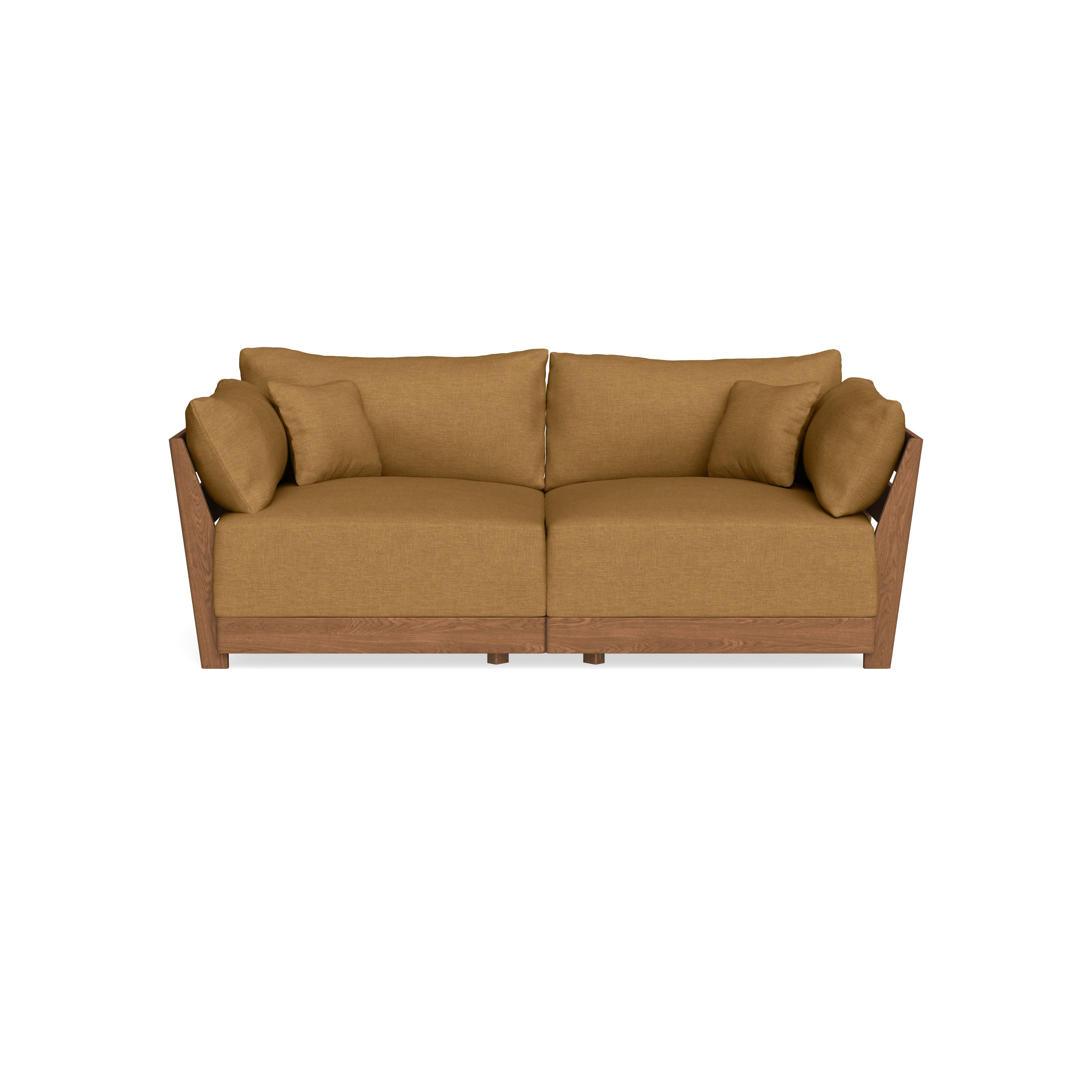 Modular Bondi Espresso 2-Seater Sofa in Dijon | Classic Blend