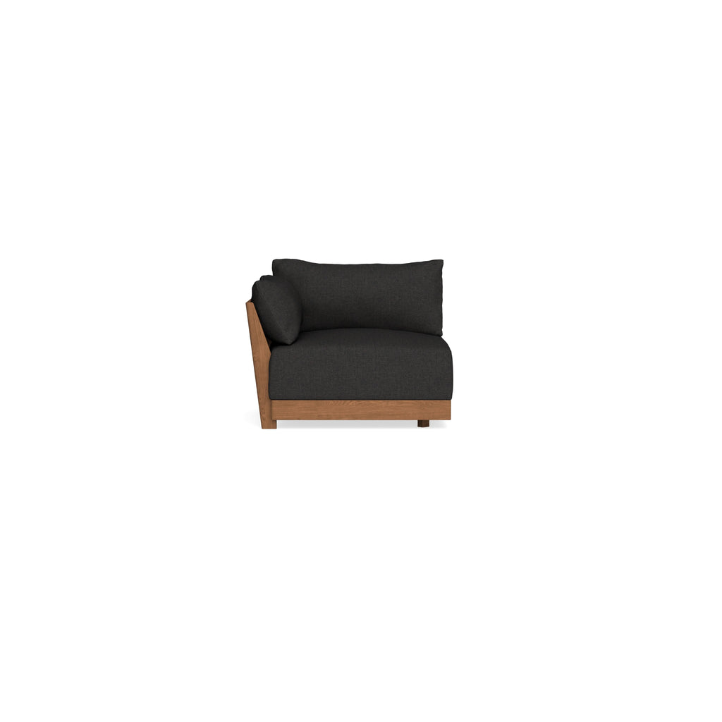 Modular Bondi Espresso End Chair in Peppercorn | Classic Blend