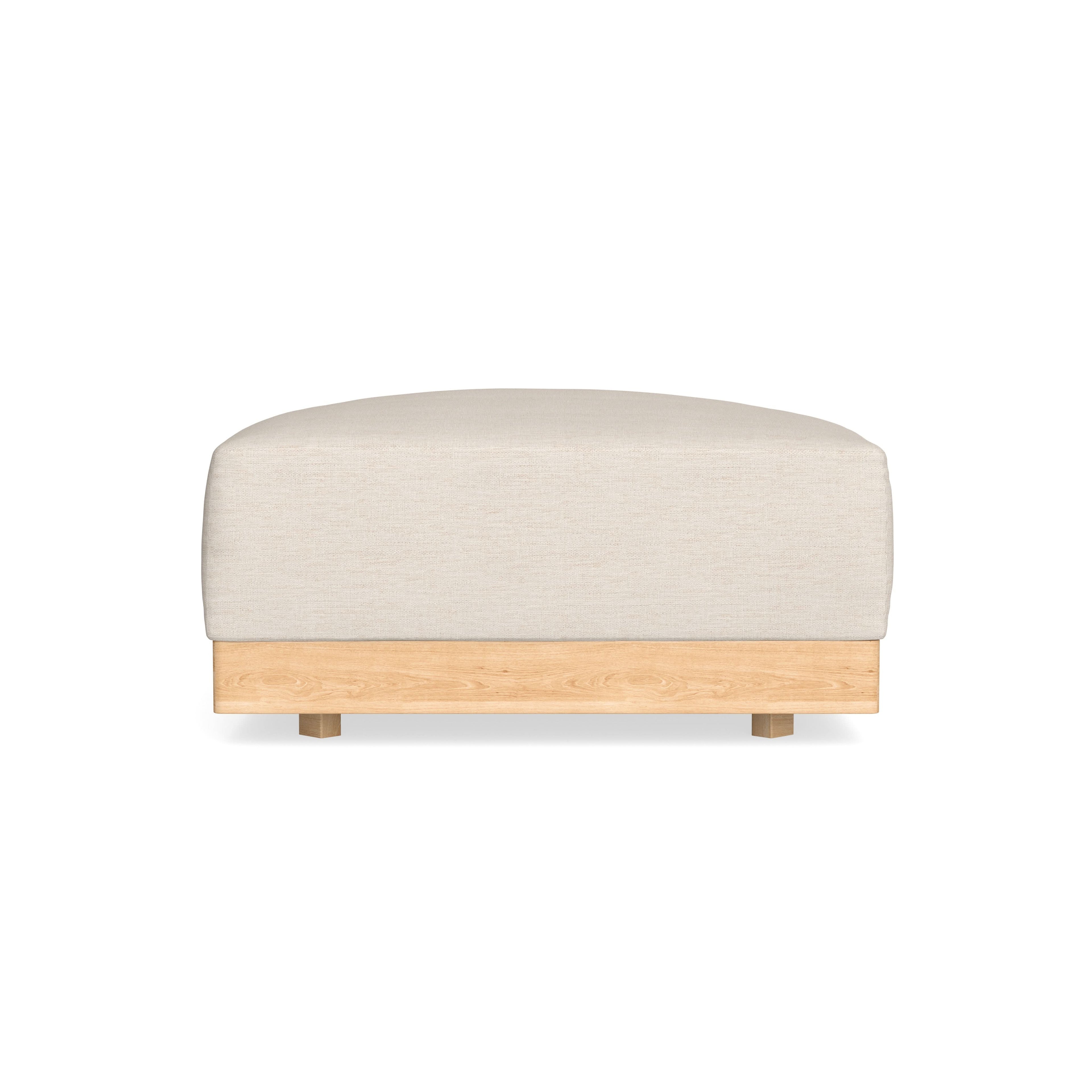 Modular Bondi Latte Ottoman in Seashell | Classic Blend