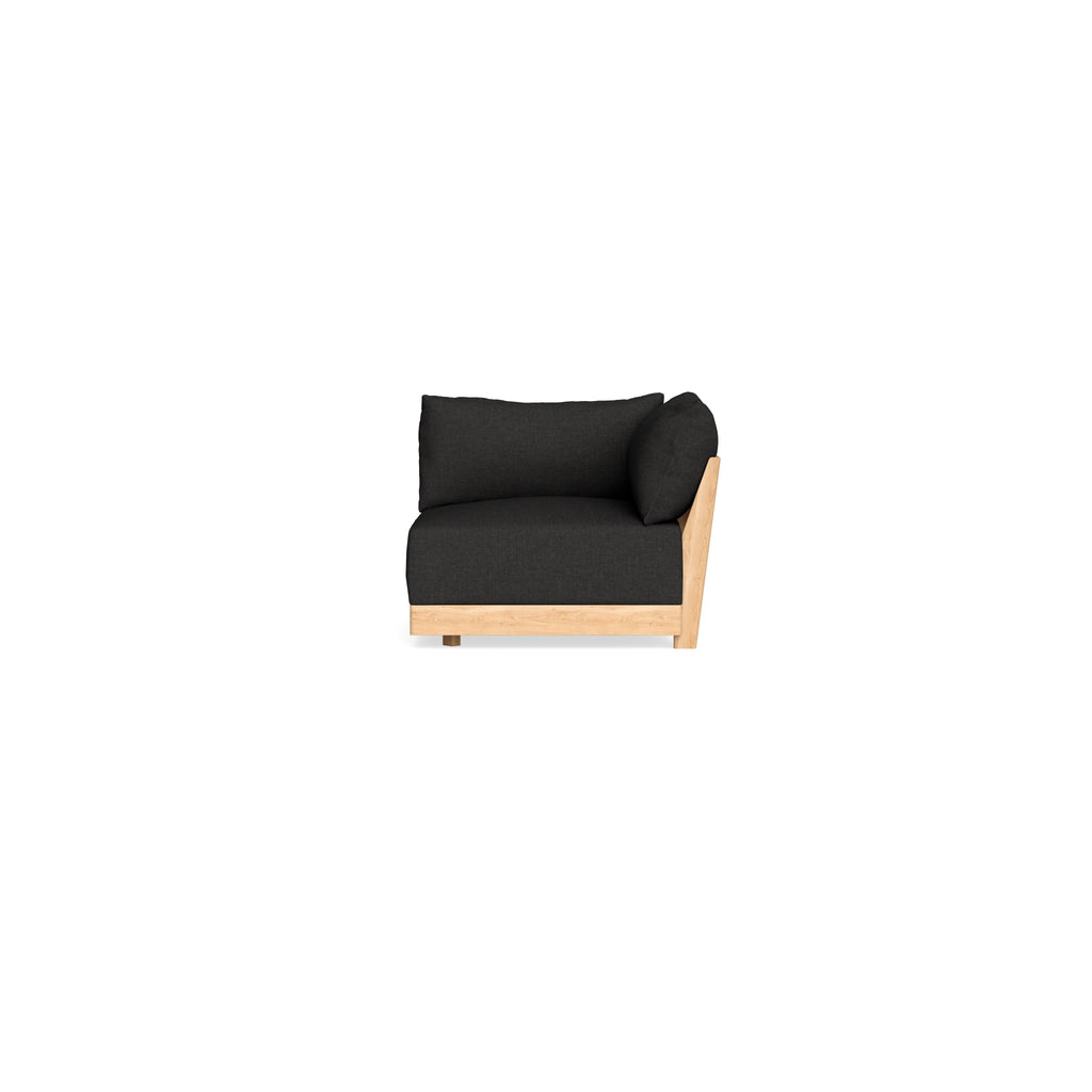 Modular Bondi Latte Corner Chair in Peppercorn | Classic Blend