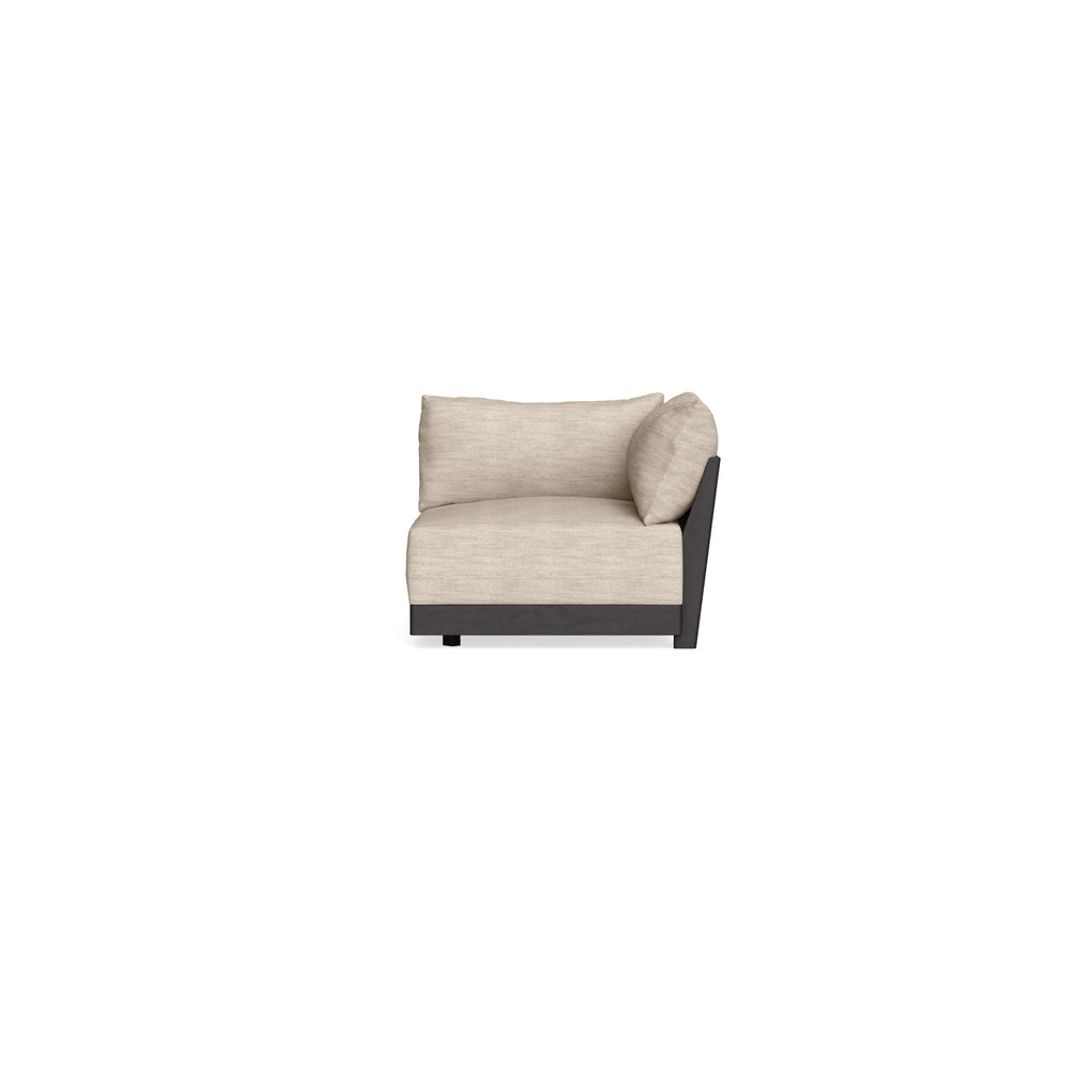 Modular Bondi Black Corner Chair in Wheat | Memory Foam Blend