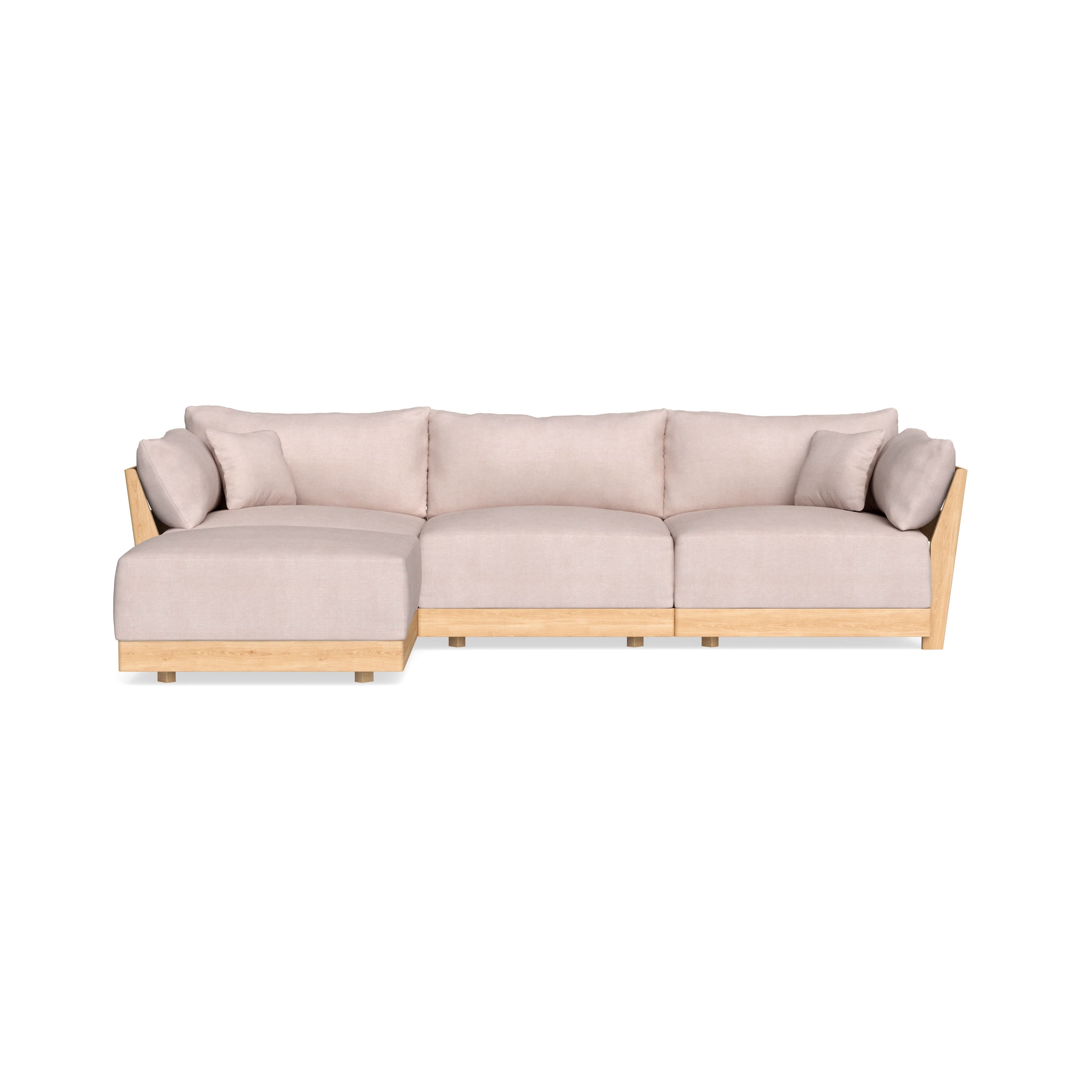 Slipcover Only - Modular Bondi 3-Seater Sectional in Blush