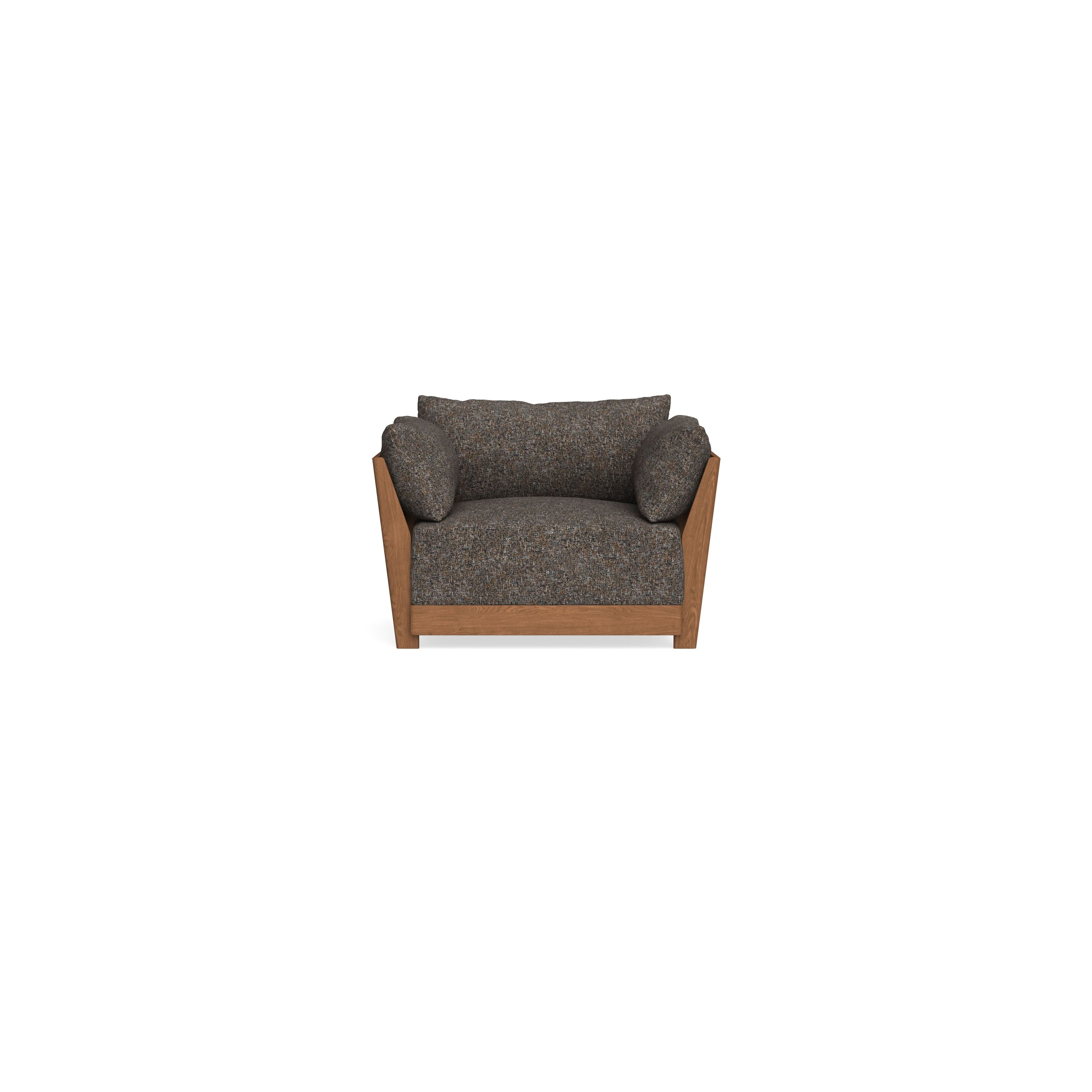 Modular Bondi Espresso Armchair in Eclipse | Memory Foam Blend