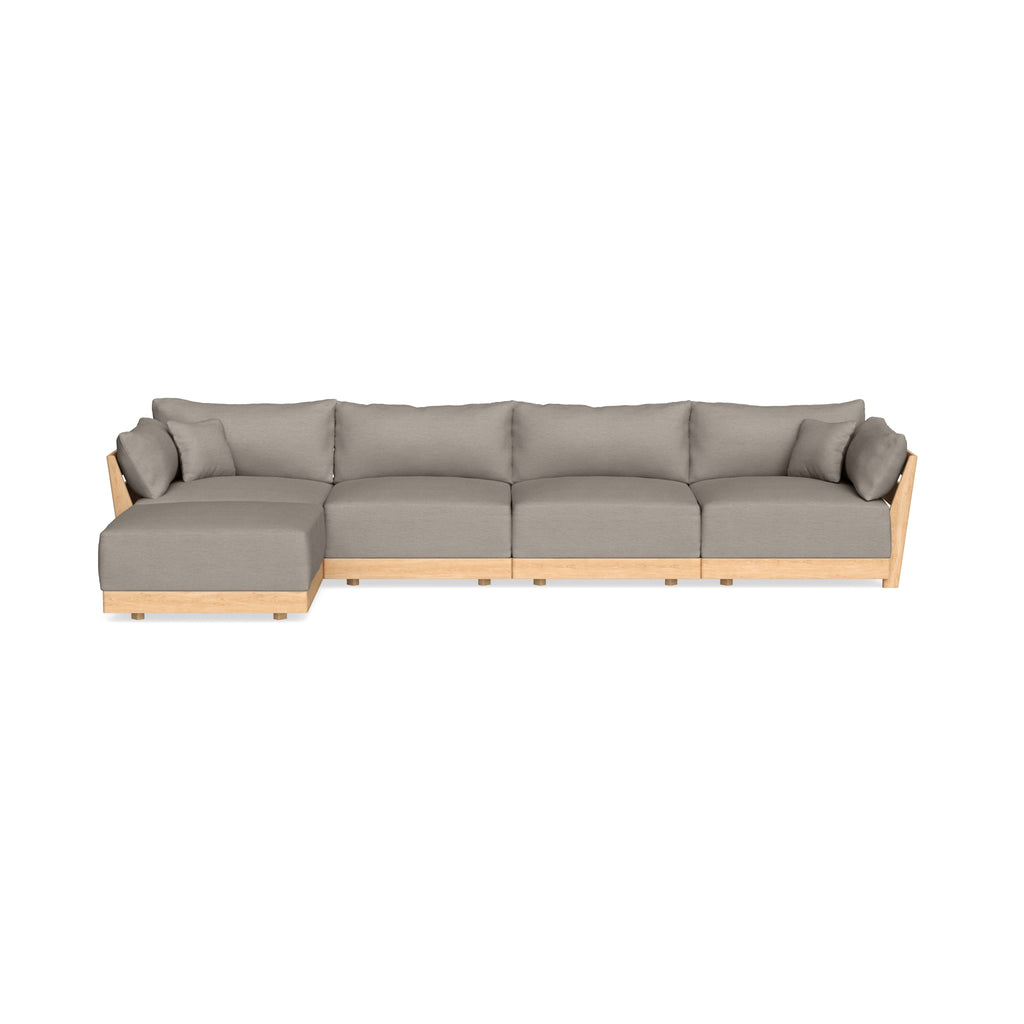 Slipcover Only - Modular Bondi 4-Seater Sectional in Cinder Gray