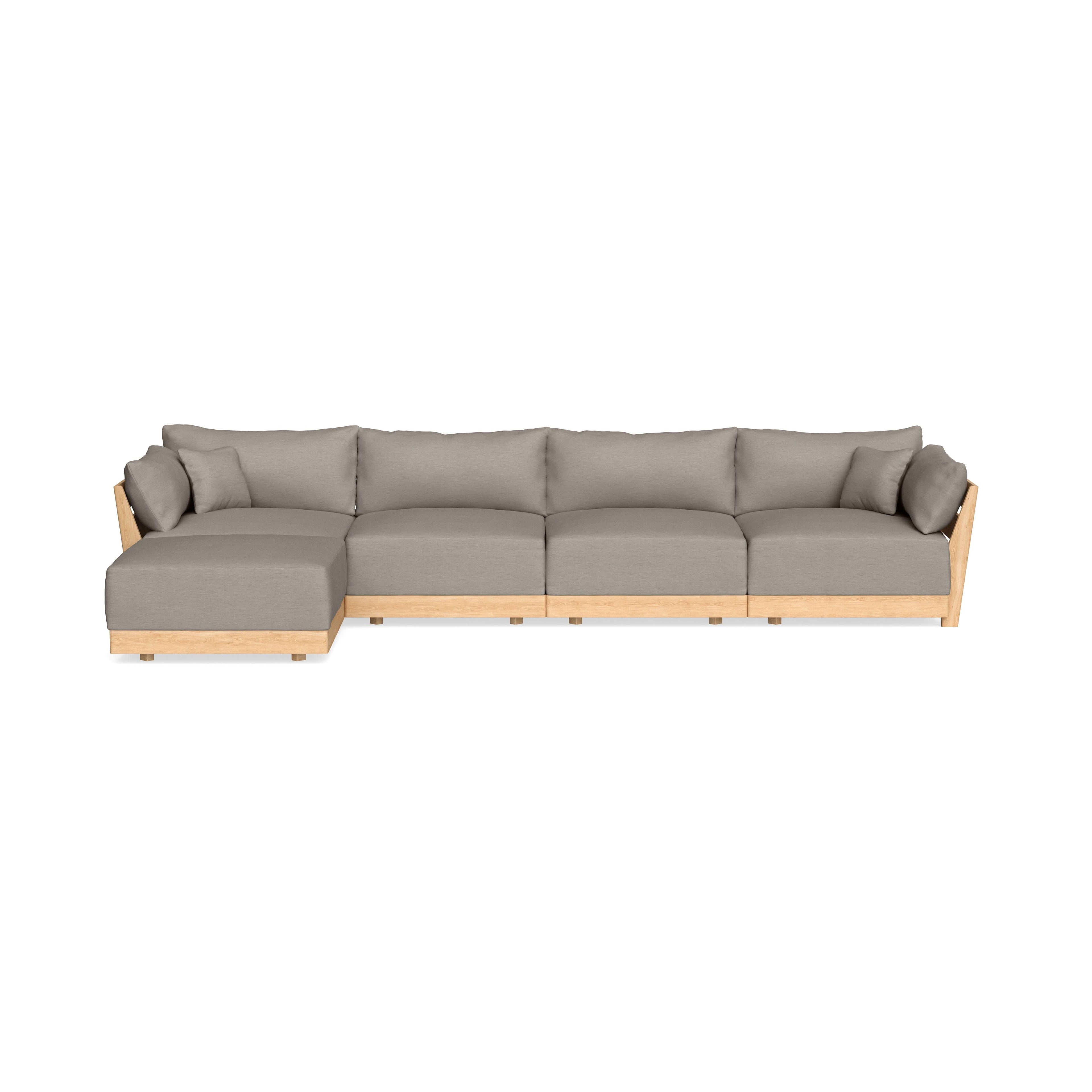 Slipcover Only - Modular Bondi 4-Seater Sectional in Cinder Gray
