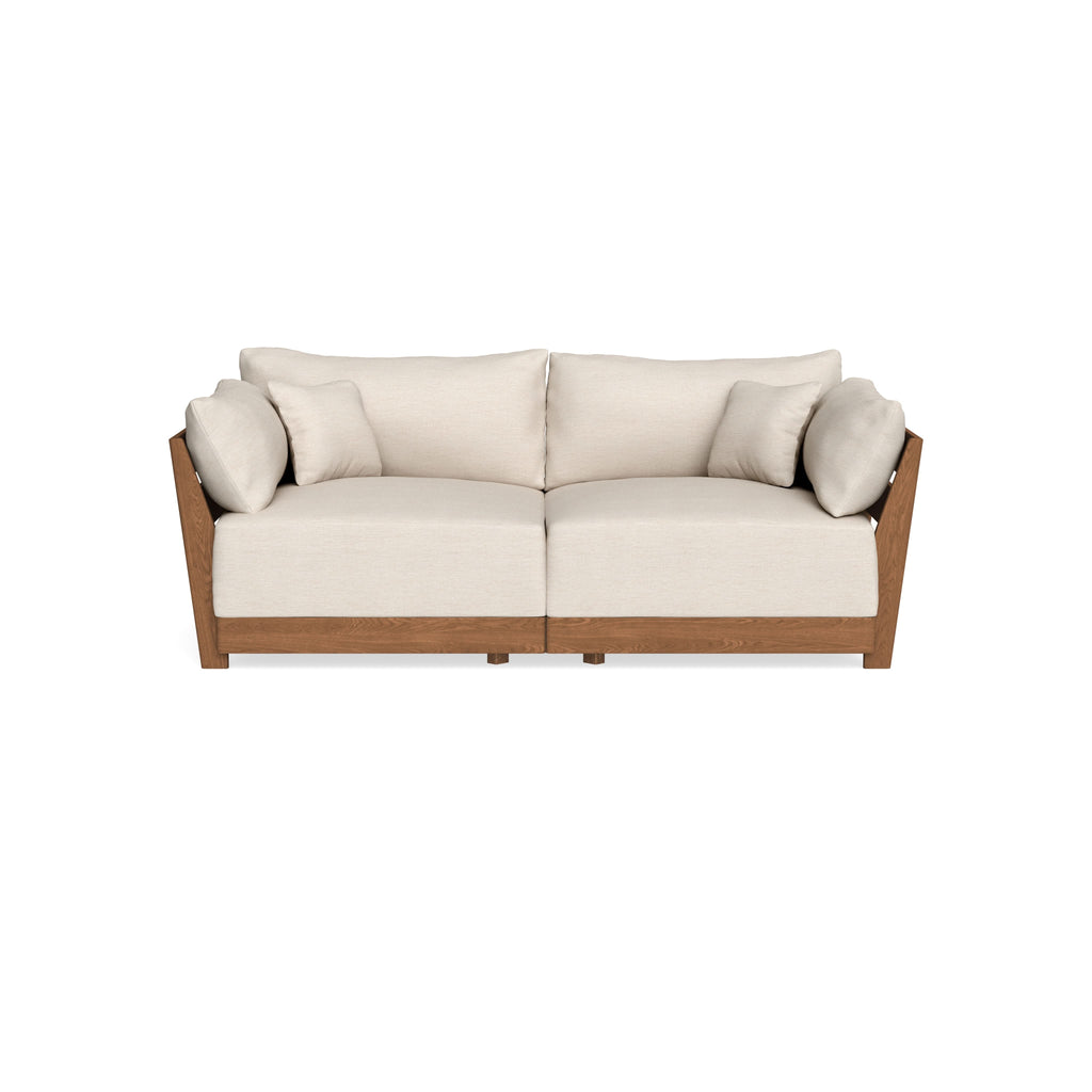 Modular Bondi Espresso 2-Seater Sofa in Seashell | Classic Blend