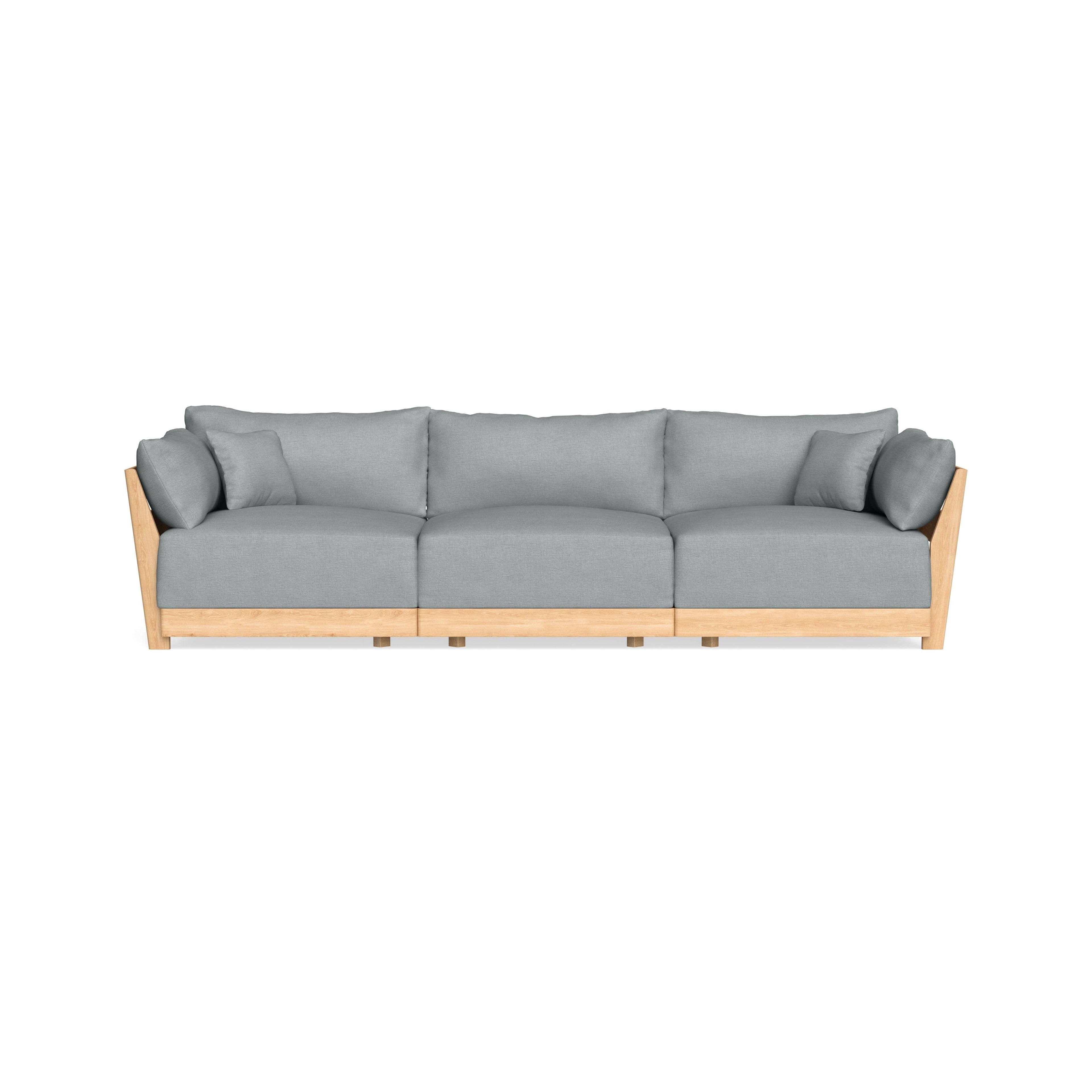 Slipcover Only - Modular Bondi 3-Seater Sofa in Light Steel