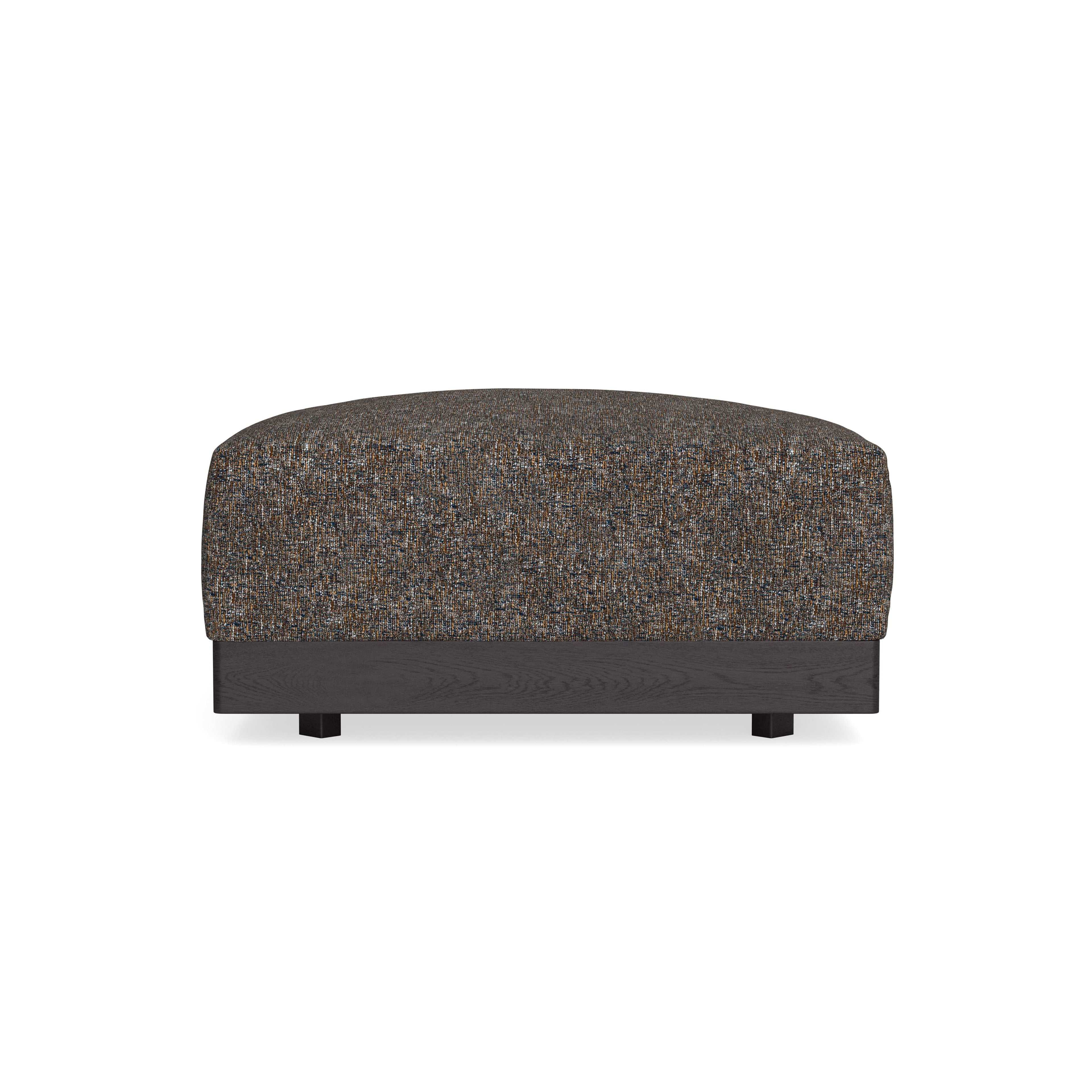 Modular Bondi Black Ottoman in Eclipse | Memory Foam Blend