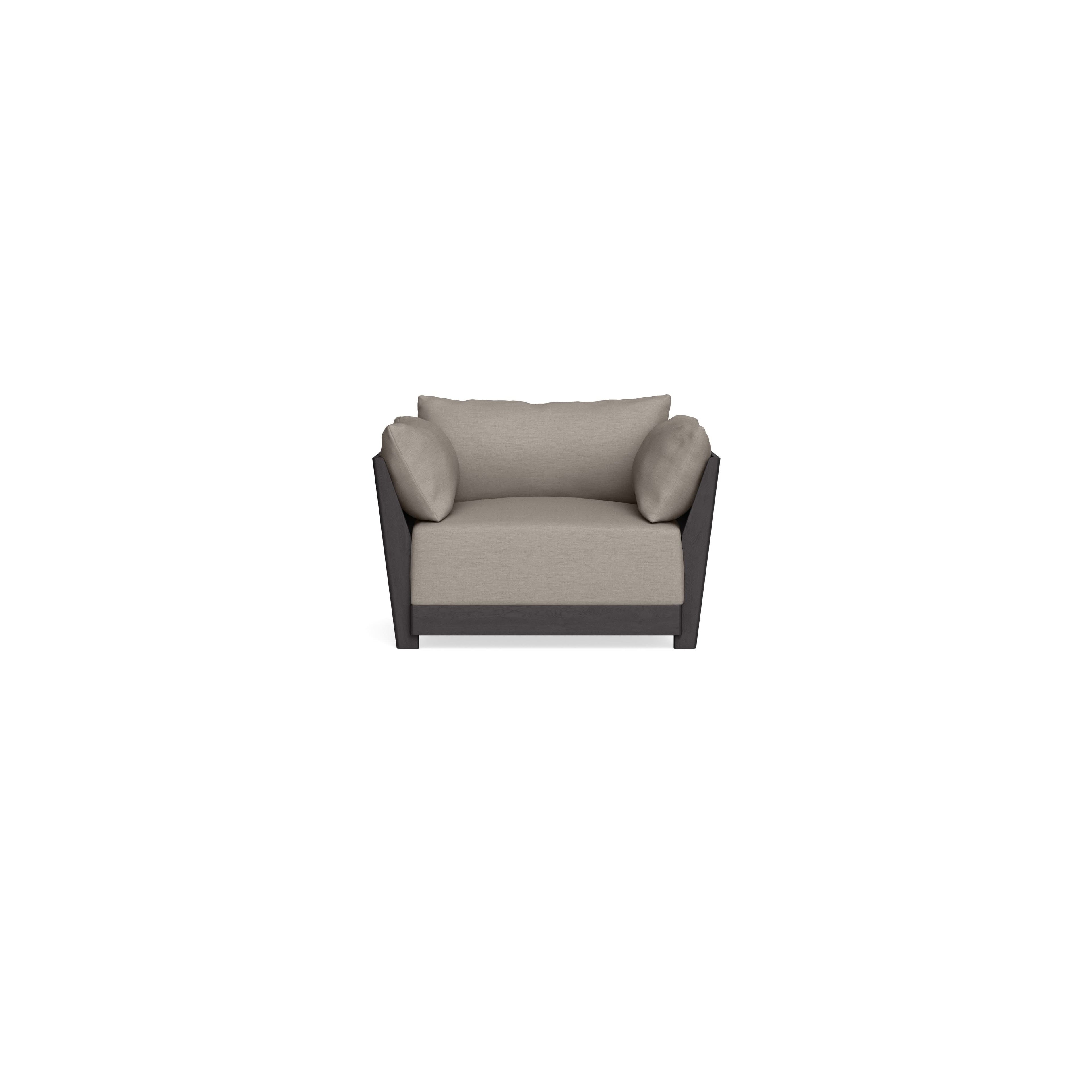 Modular Bondi Black Armchair in Cinder Gray | Classic Blend