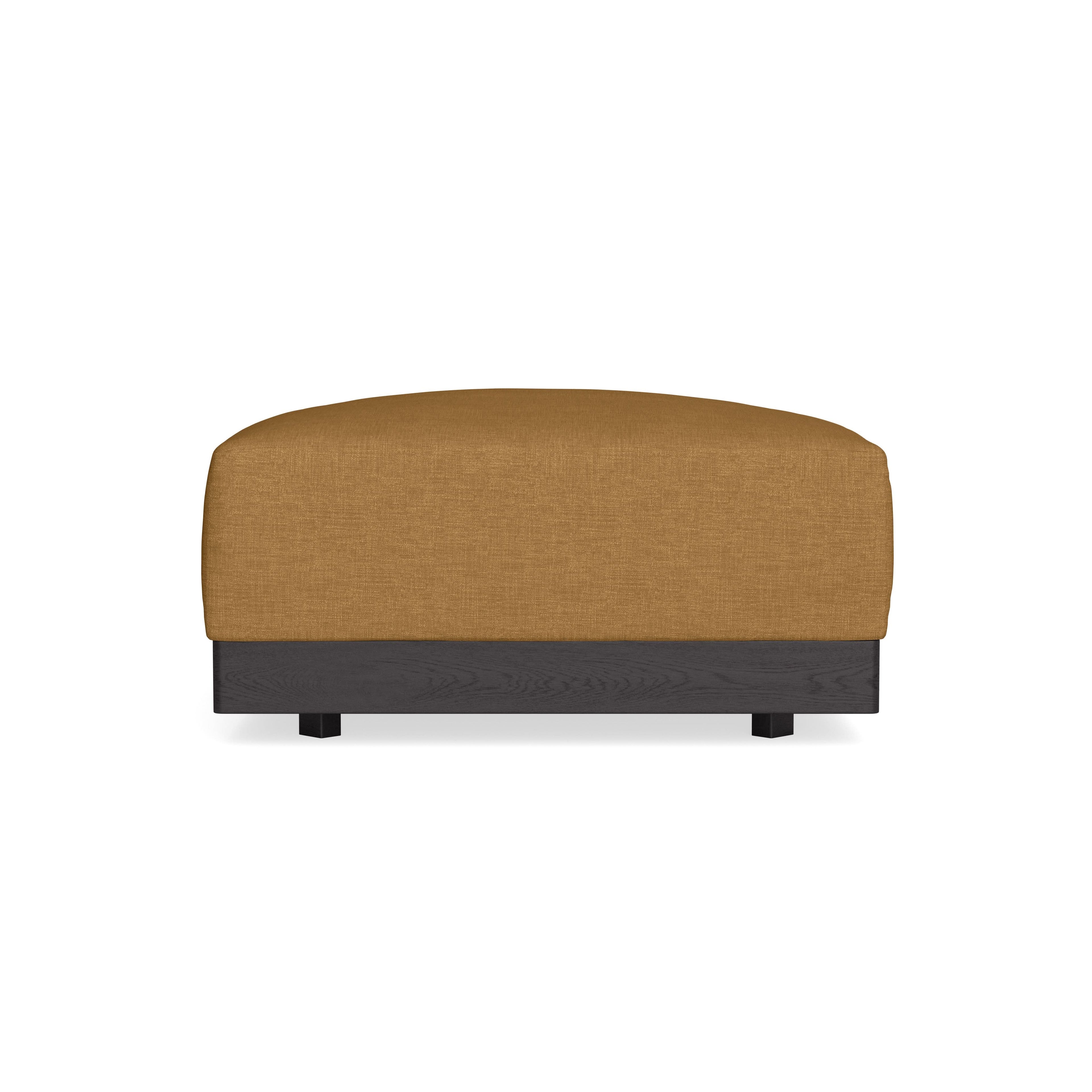 Modular Bondi Black Ottoman in Dijon | Classic Blend