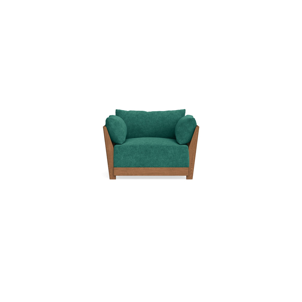 Modular Bondi Espresso Armchair in Jade Green | Classic Blend