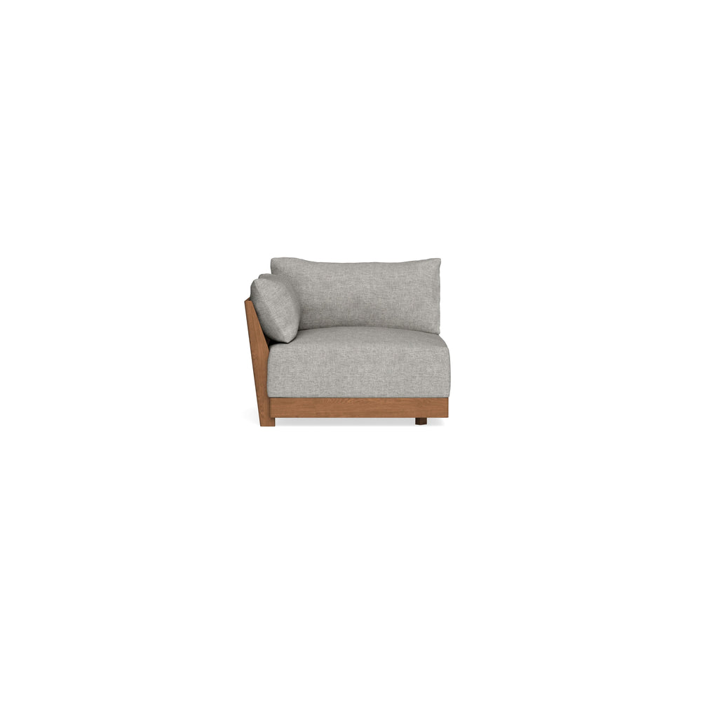 Modular Bondi Espresso End Chair in Fog | Classic Blend