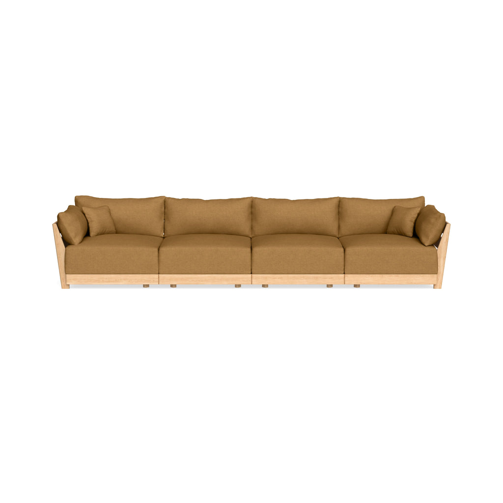 Modular Bondi Latte 4-Seater Sofa in Dijon | Classic Blend