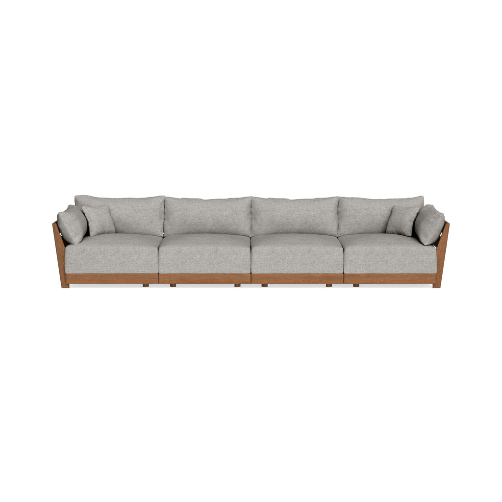 Modular Bondi Espresso 4-Seater Sofa in Fog | Classic Blend