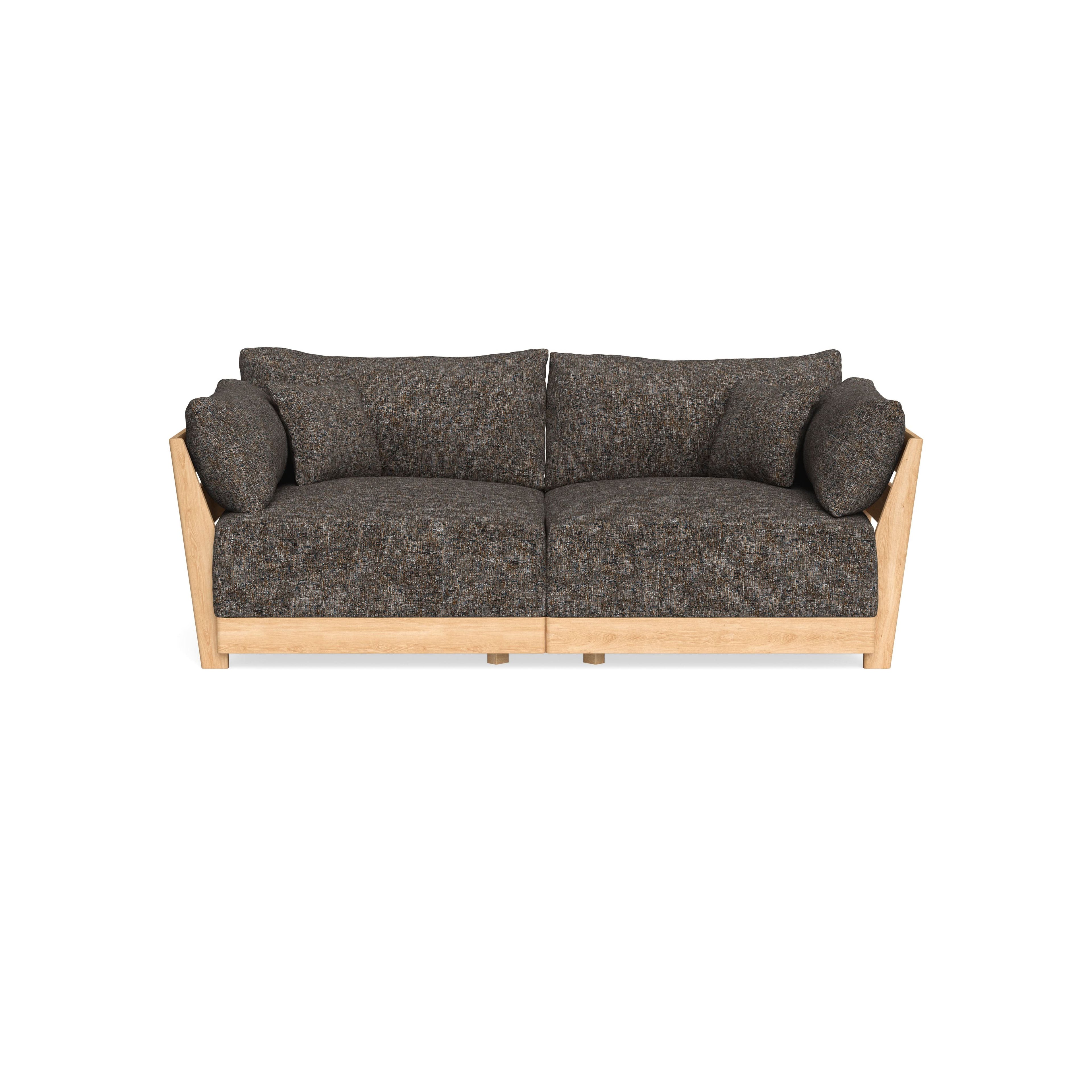 Modular Bondi Latte 2-Seater Sofa in Eclipse | Classic Blend