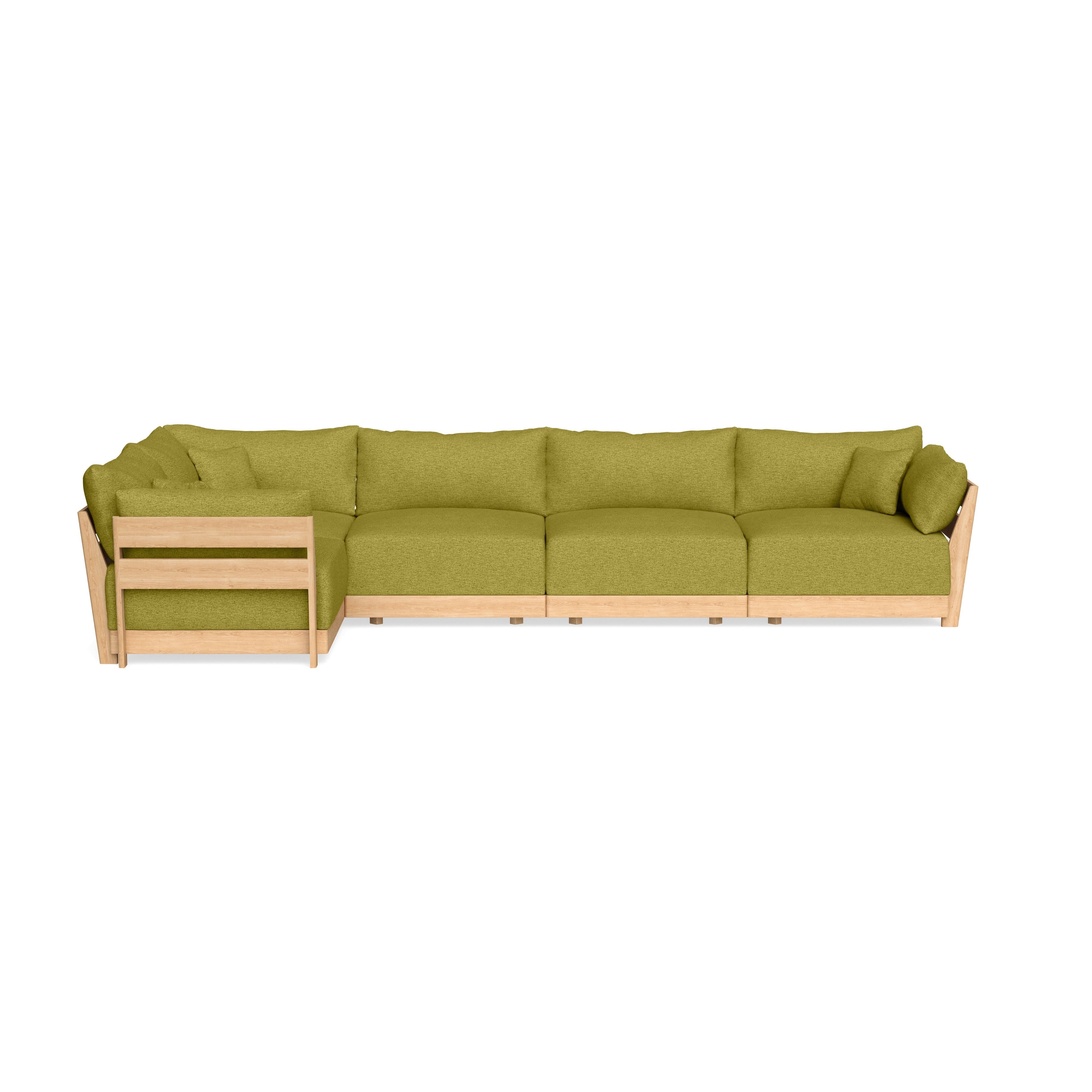 Slipcover Only - Modular Bondi 5-Seater L-Sectional in Avocado