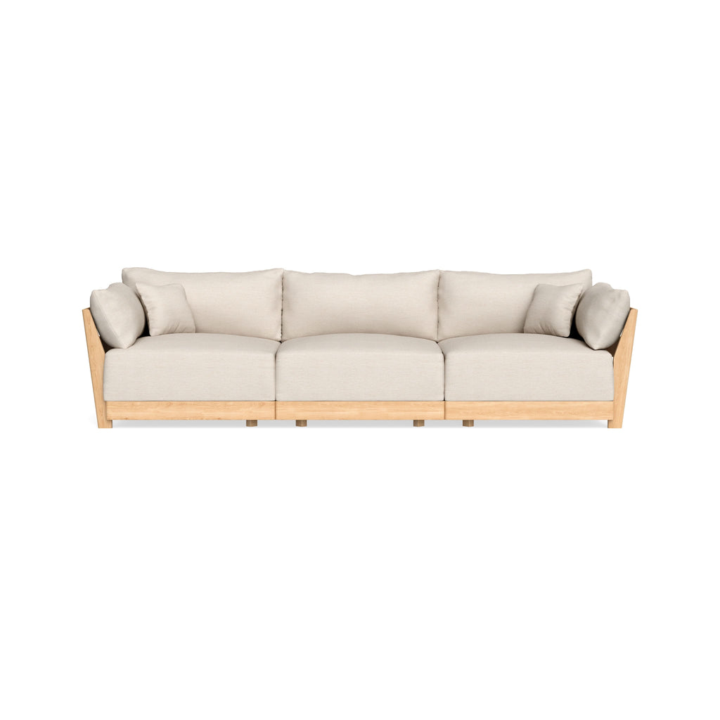 Modular Bondi Latte 3-Seater Sofa in Seashell | Classic Blend