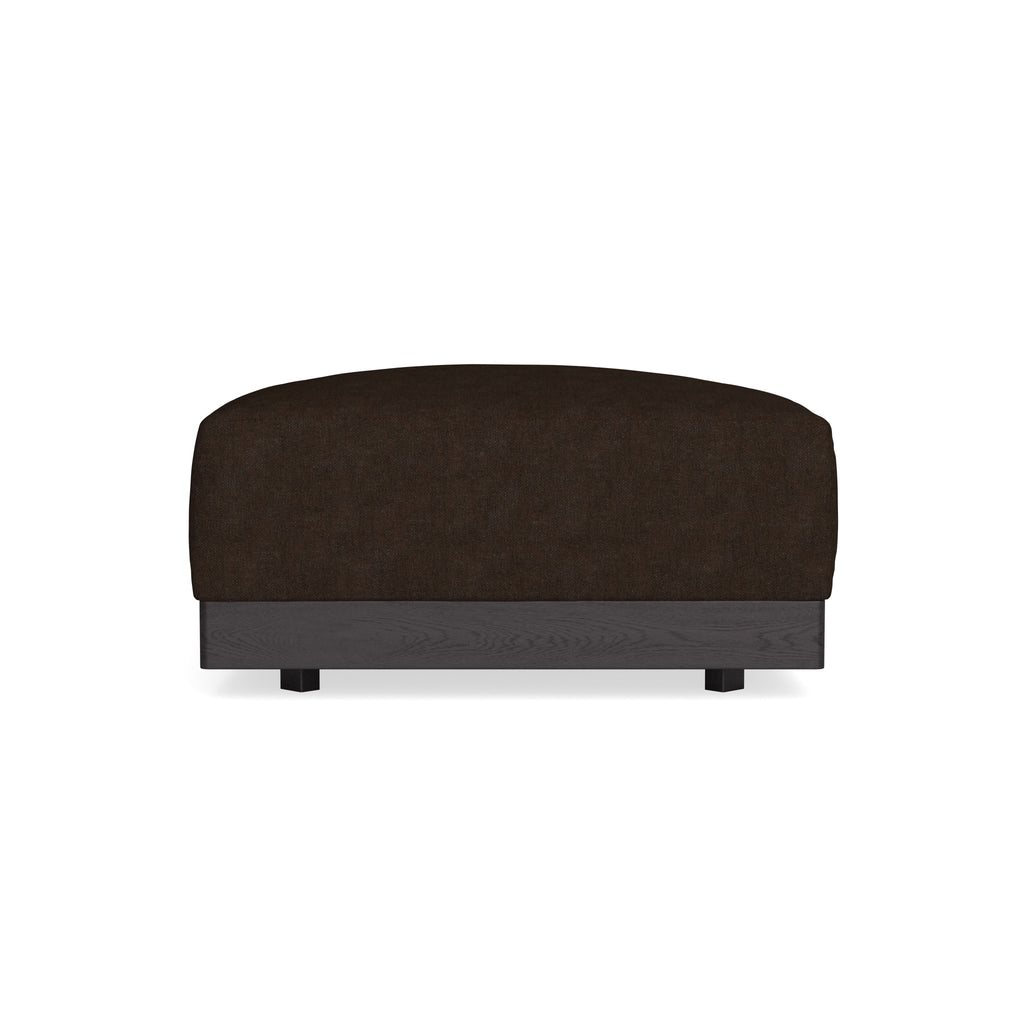 Modular Bondi Black Ottoman in Espresso | Memory Foam Blend
