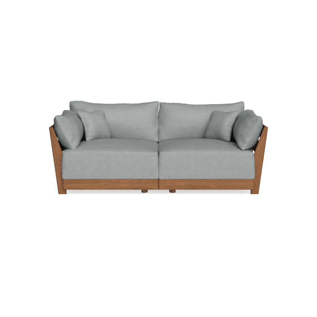 Modular Bondi Espresso 2-Seater Sofa in Light Steel | Classic Blend