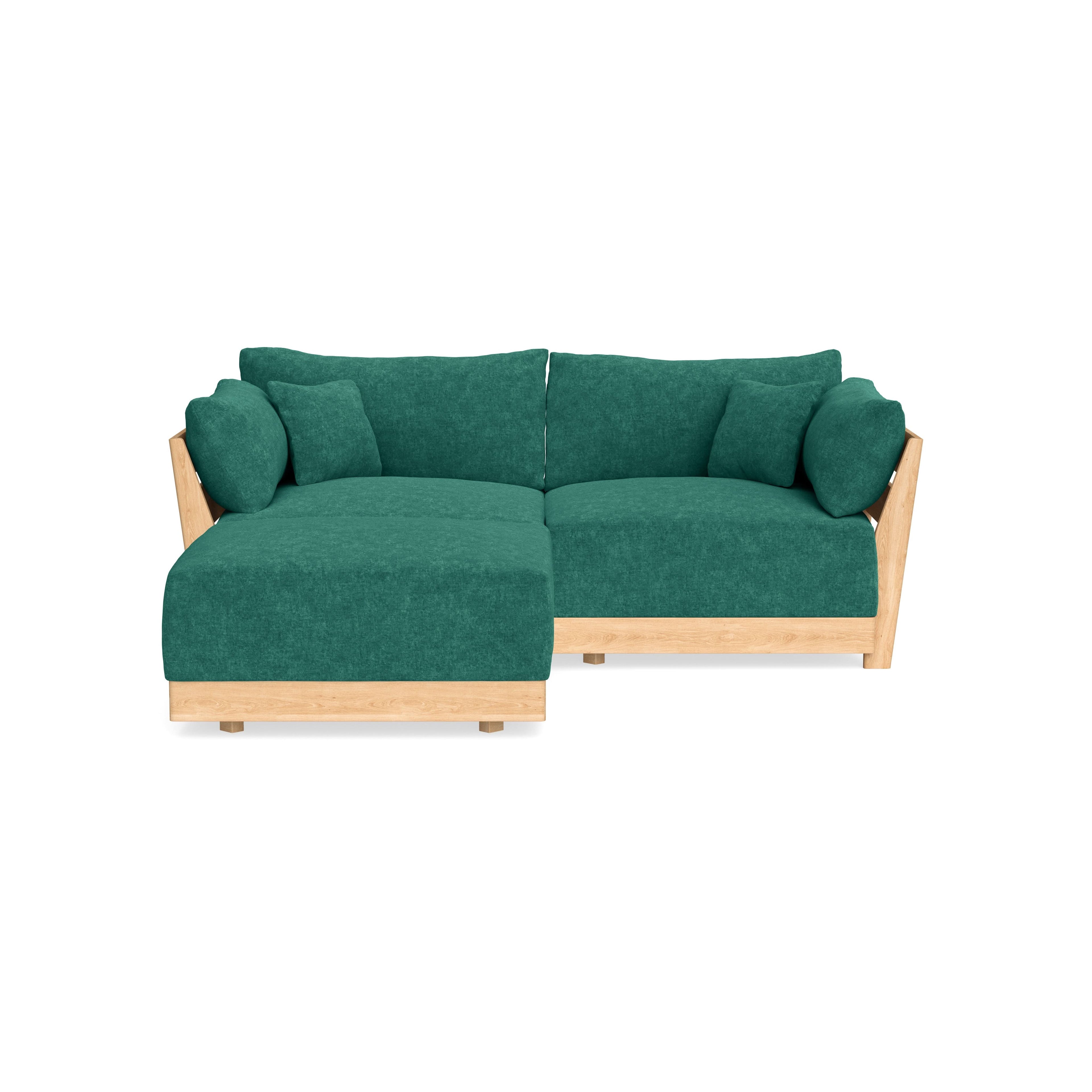 Slipcover Only - Modular Bondi 2-Seater Sectional in Jade Green