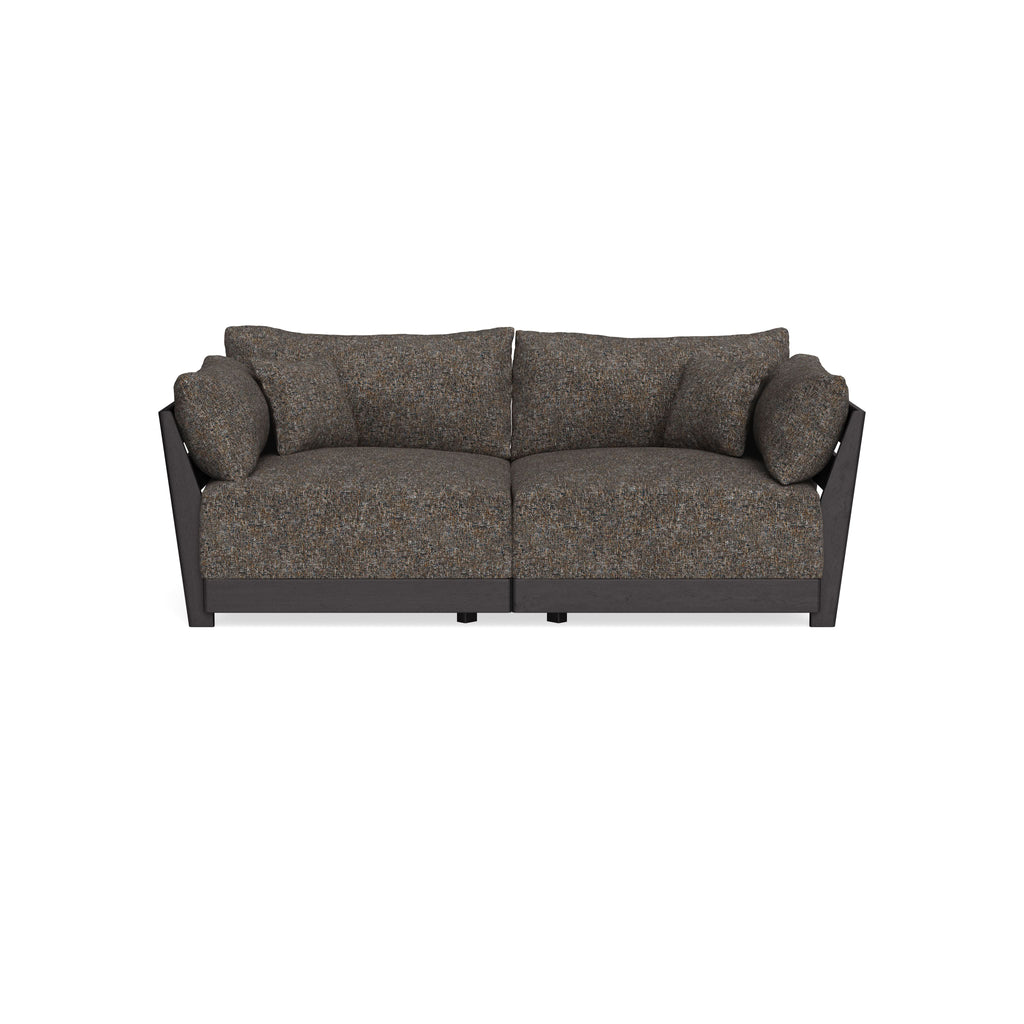 Modular Bondi Black 2-Seater Sofa in Eclipse | Memory Foam Blend