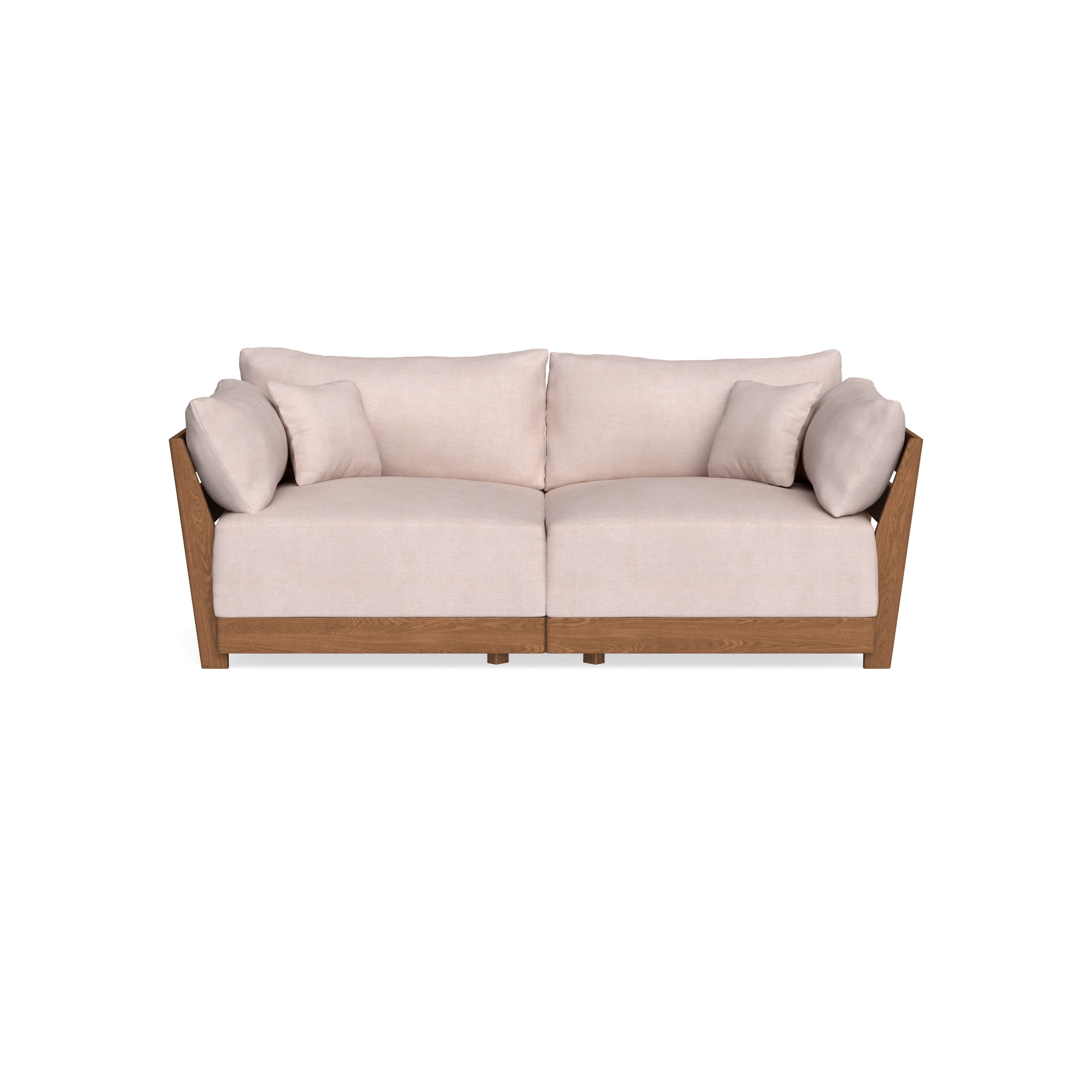 Modular Bondi Espresso 2-Seater Sofa in Blush | Classic Blend