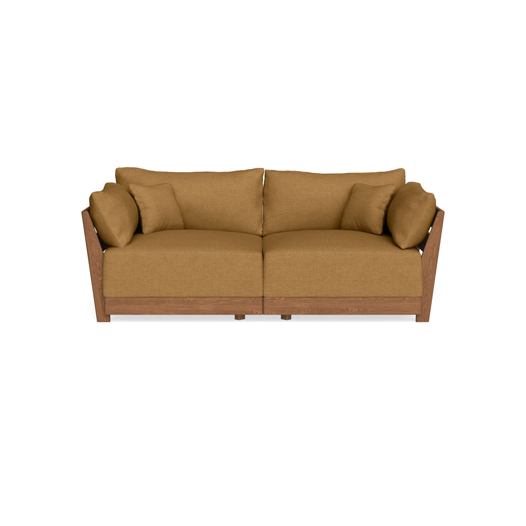 Modular Bondi Espresso 2-Seater Sofa in Dijon | Memory Foam Blend