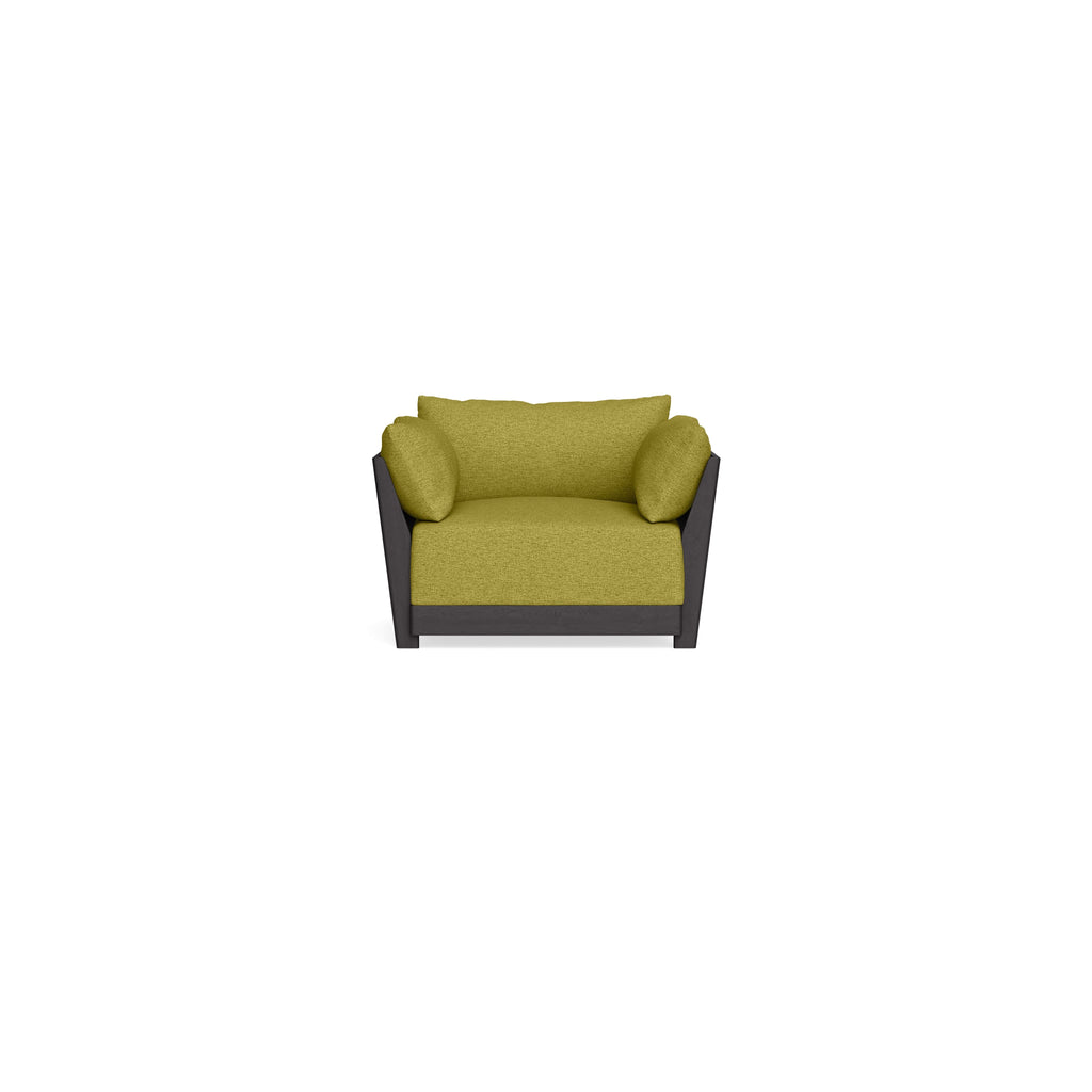 Modular Bondi Black Armchair in Avocado | Classic Blend