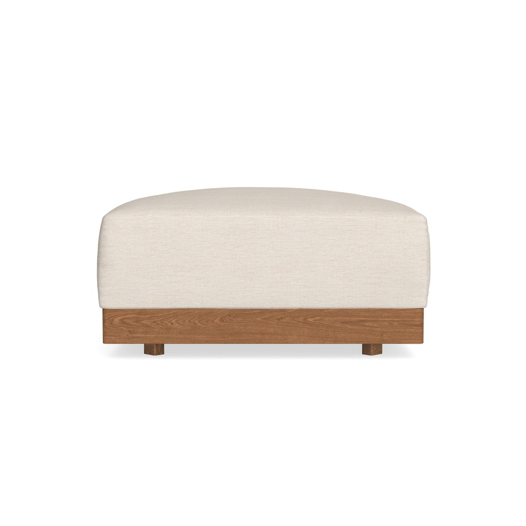 Modular Bondi Espresso Ottoman in Seashell | Memory Foam Blend