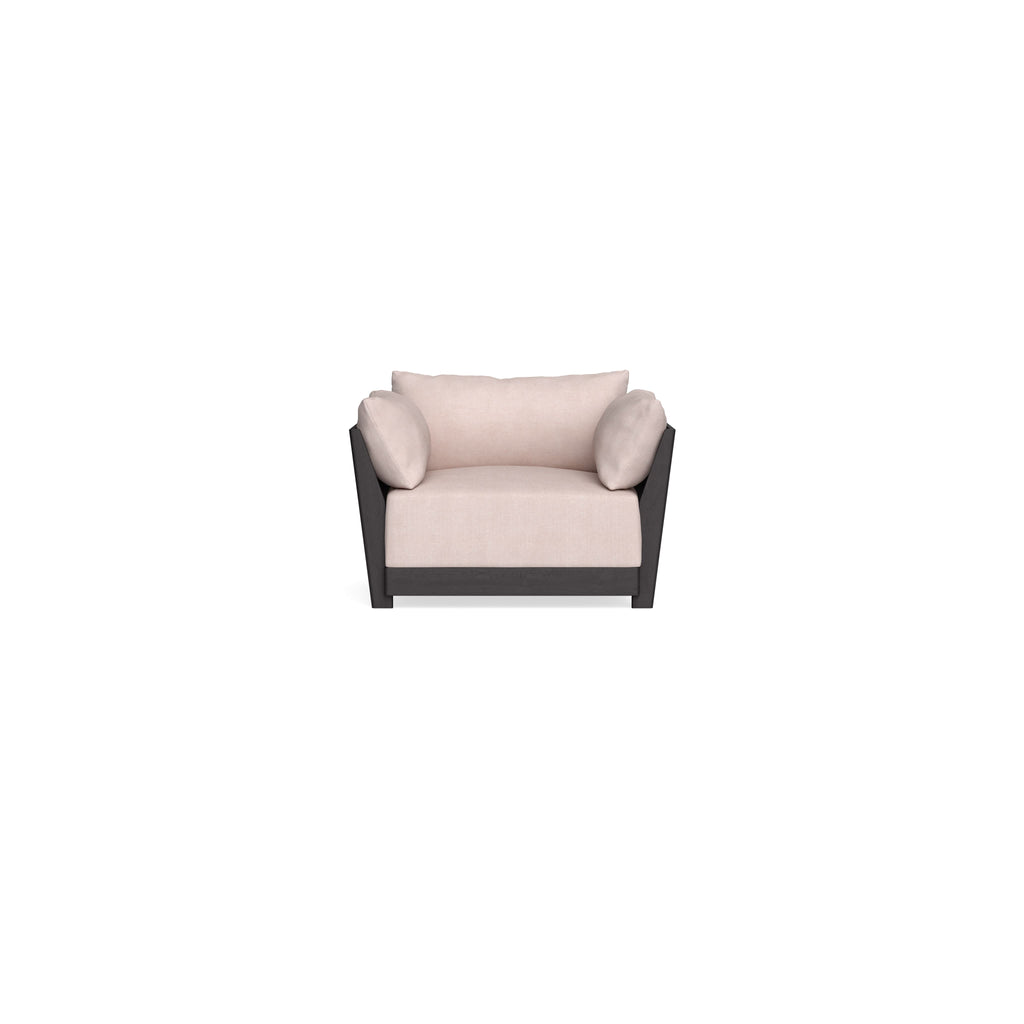 Modular Bondi Black Armchair in Blush | Memory Foam Blend