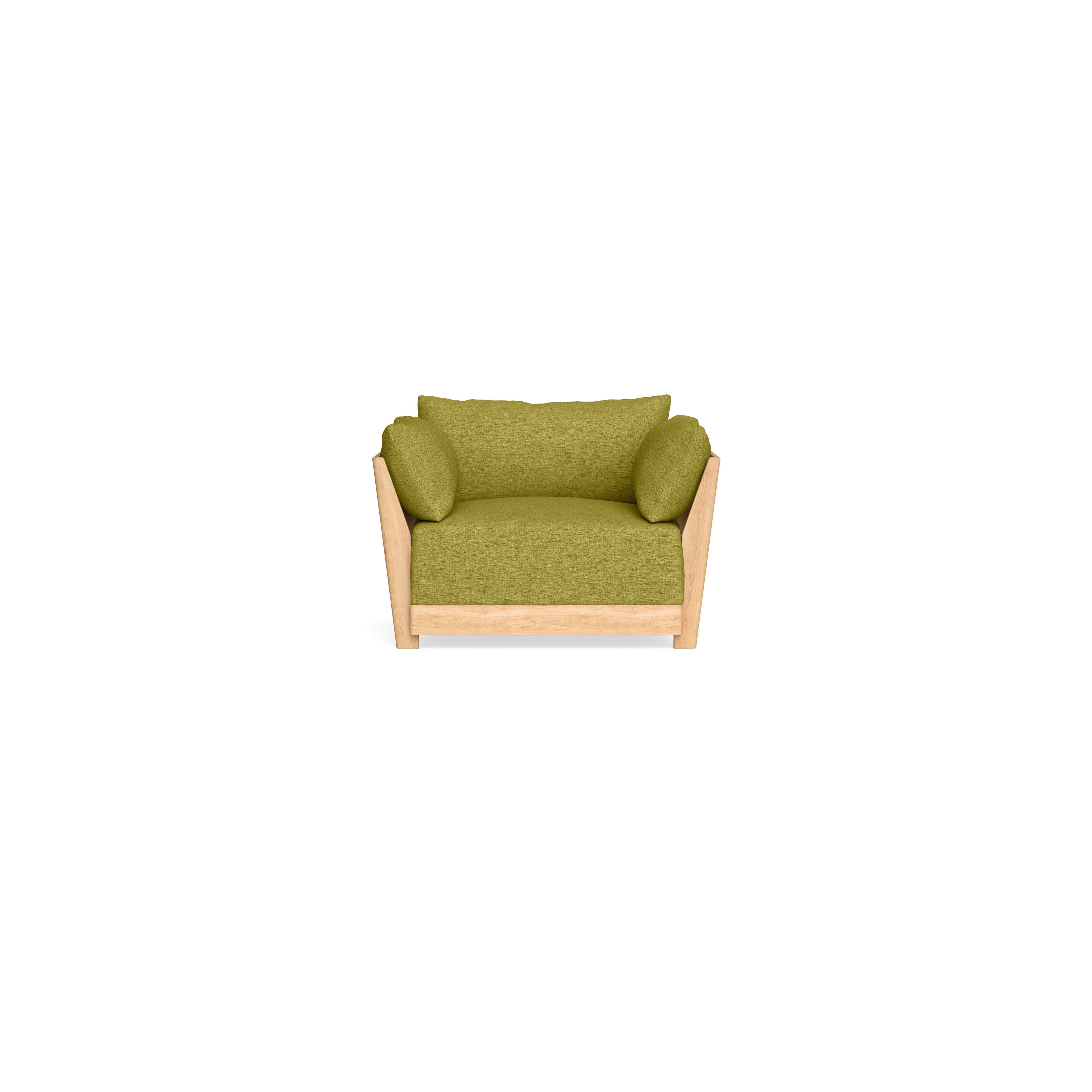 Modular Bondi Latte Armchair in Avocado | Classic Blend