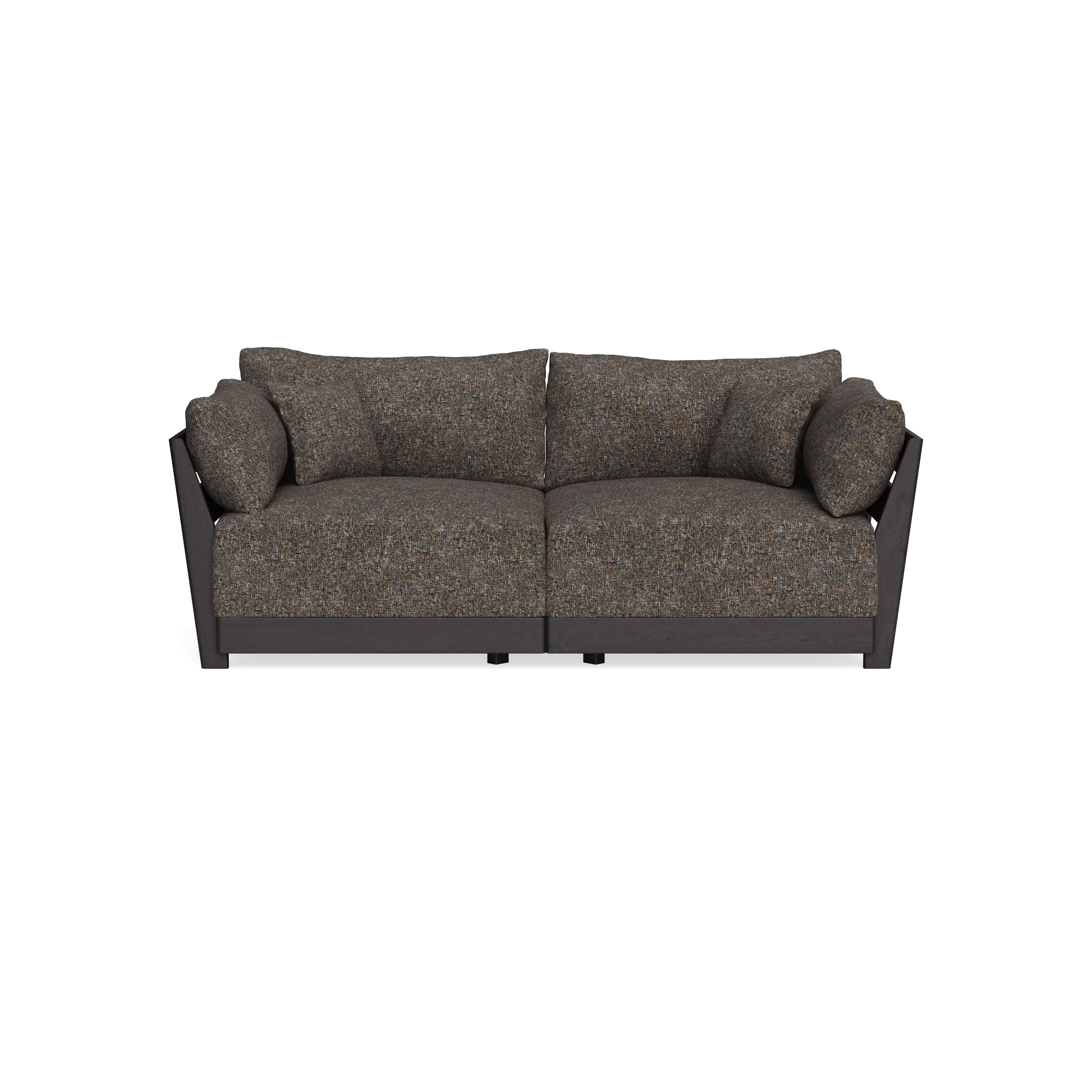 Modular Bondi Black 2-Seater Sofa in Eclipse | Classic Blend