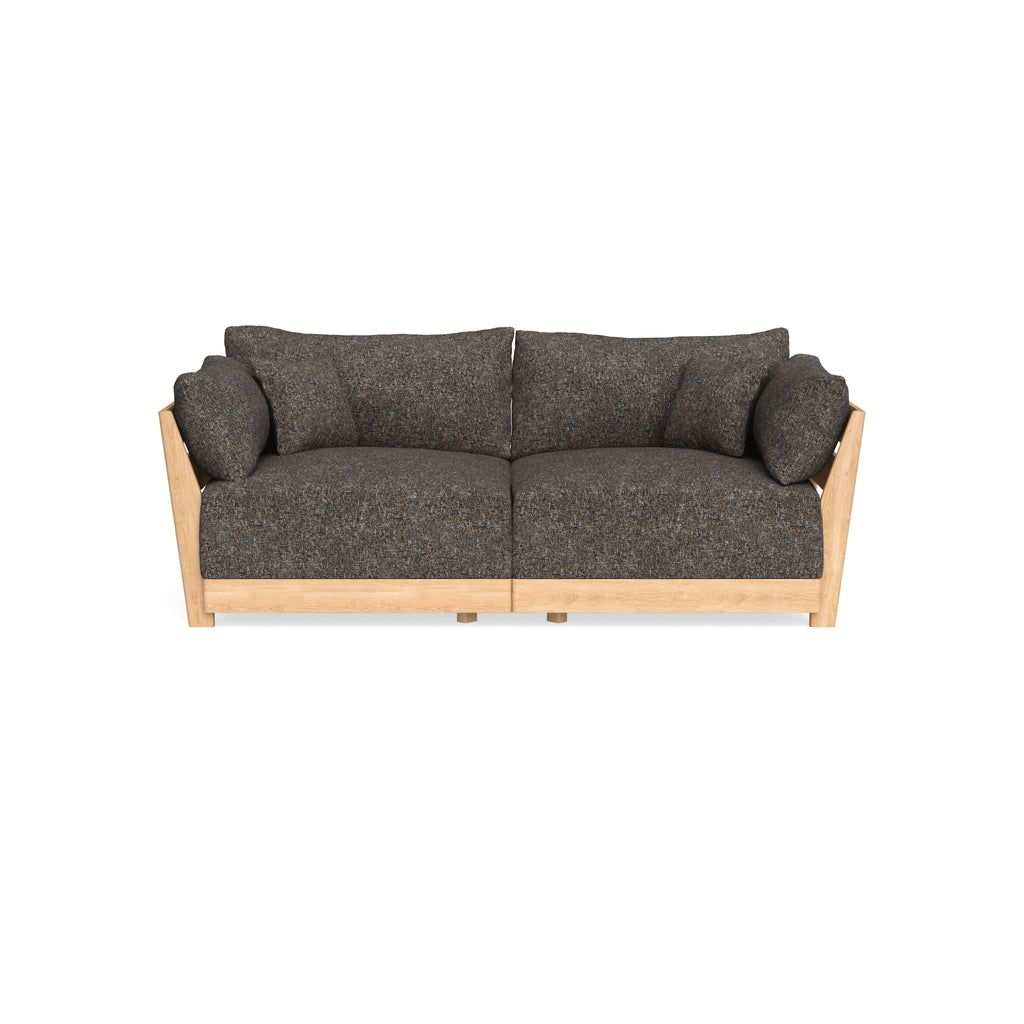 Modular Bondi Latte 2-Seater Sofa in Eclipse | Memory Foam Blend