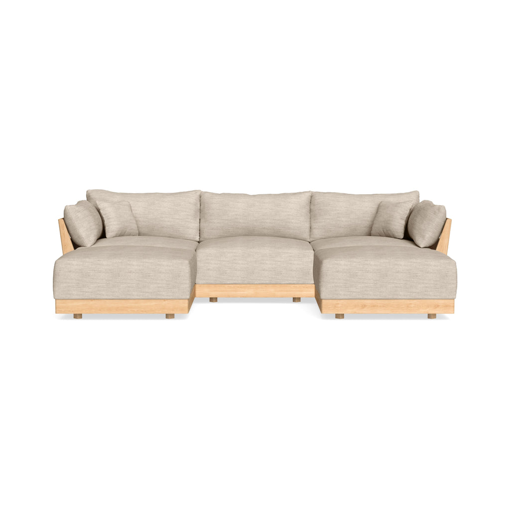 Slipcover Only - Modular Bondi 3-Seater U-Sectional in Wheat