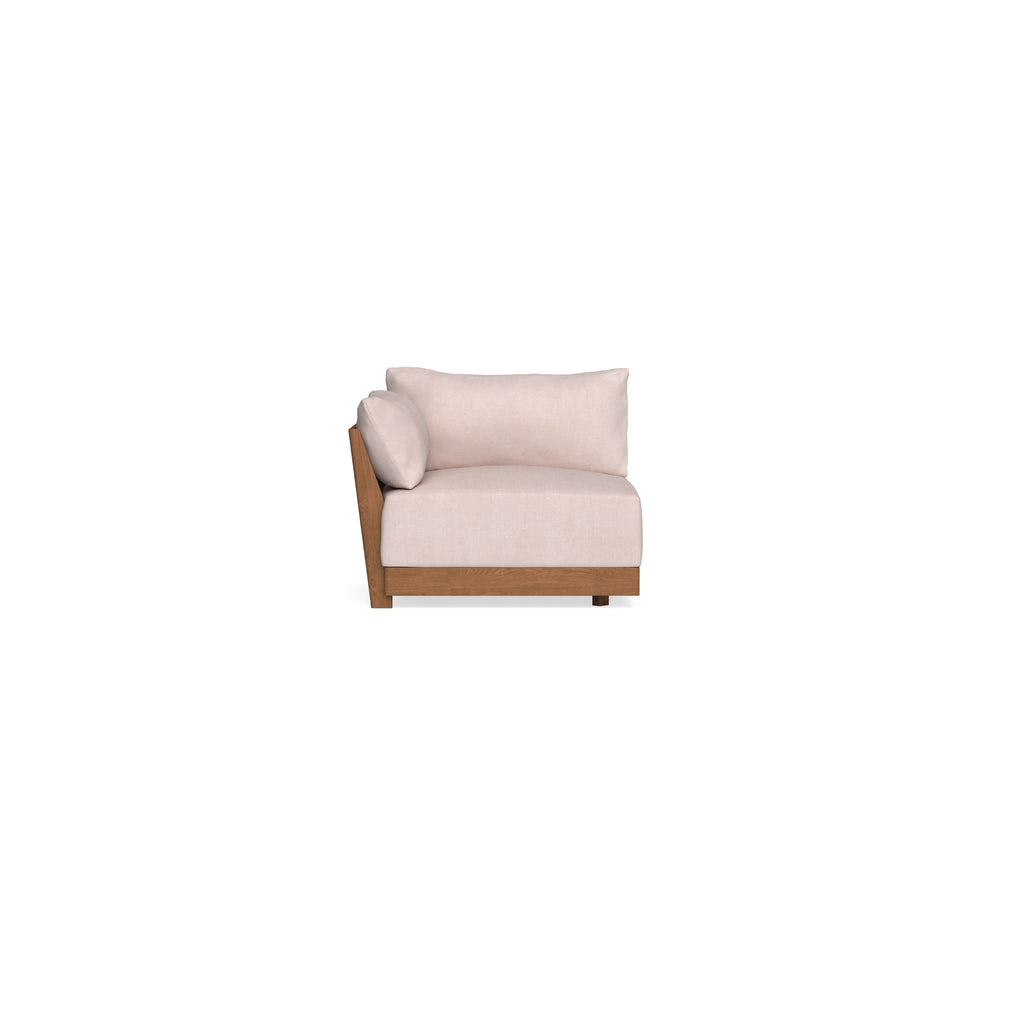 Modular Bondi Espresso End Chair in Blush | Classic Blend