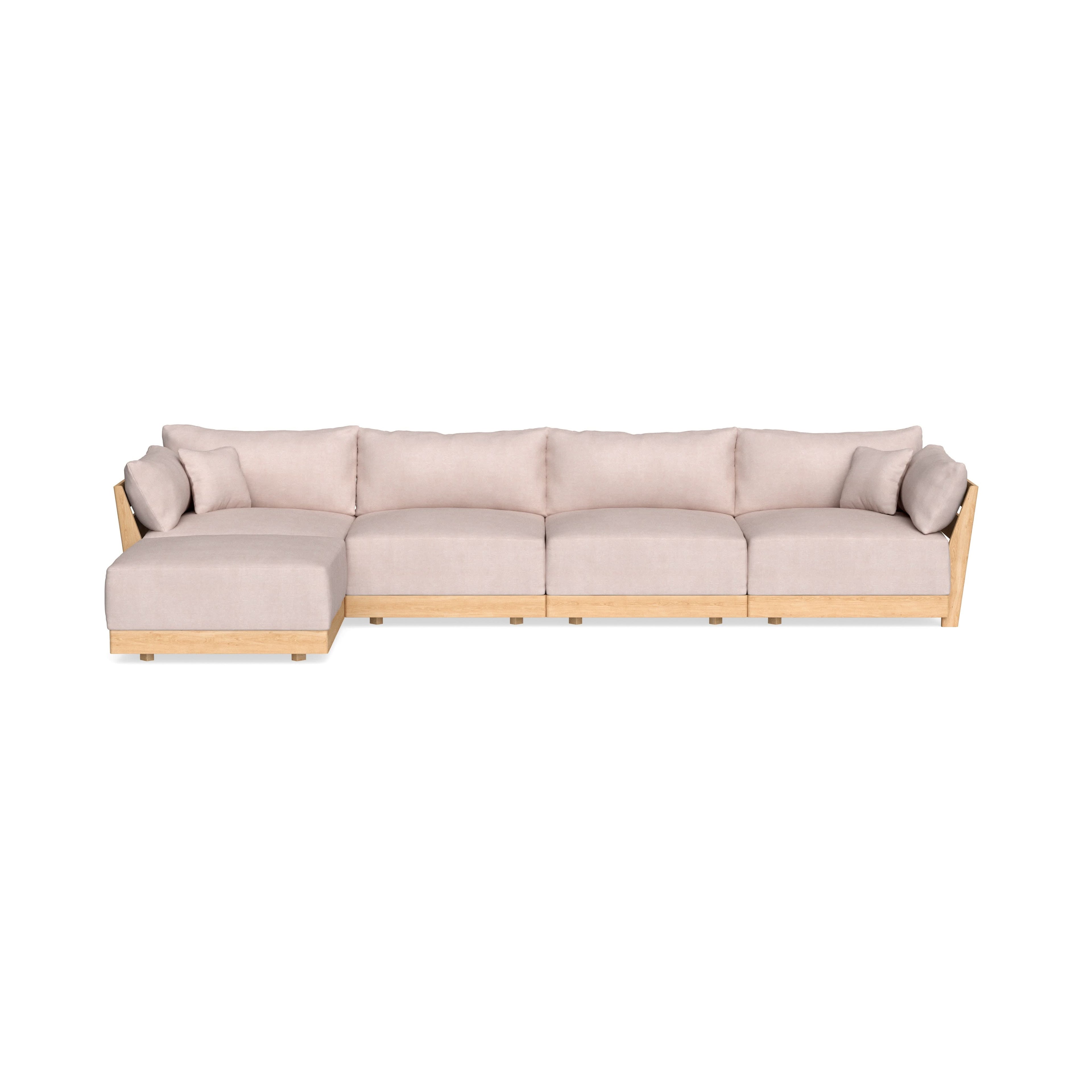 Slipcover Only - Modular Bondi 4-Seater Sectional in Blush