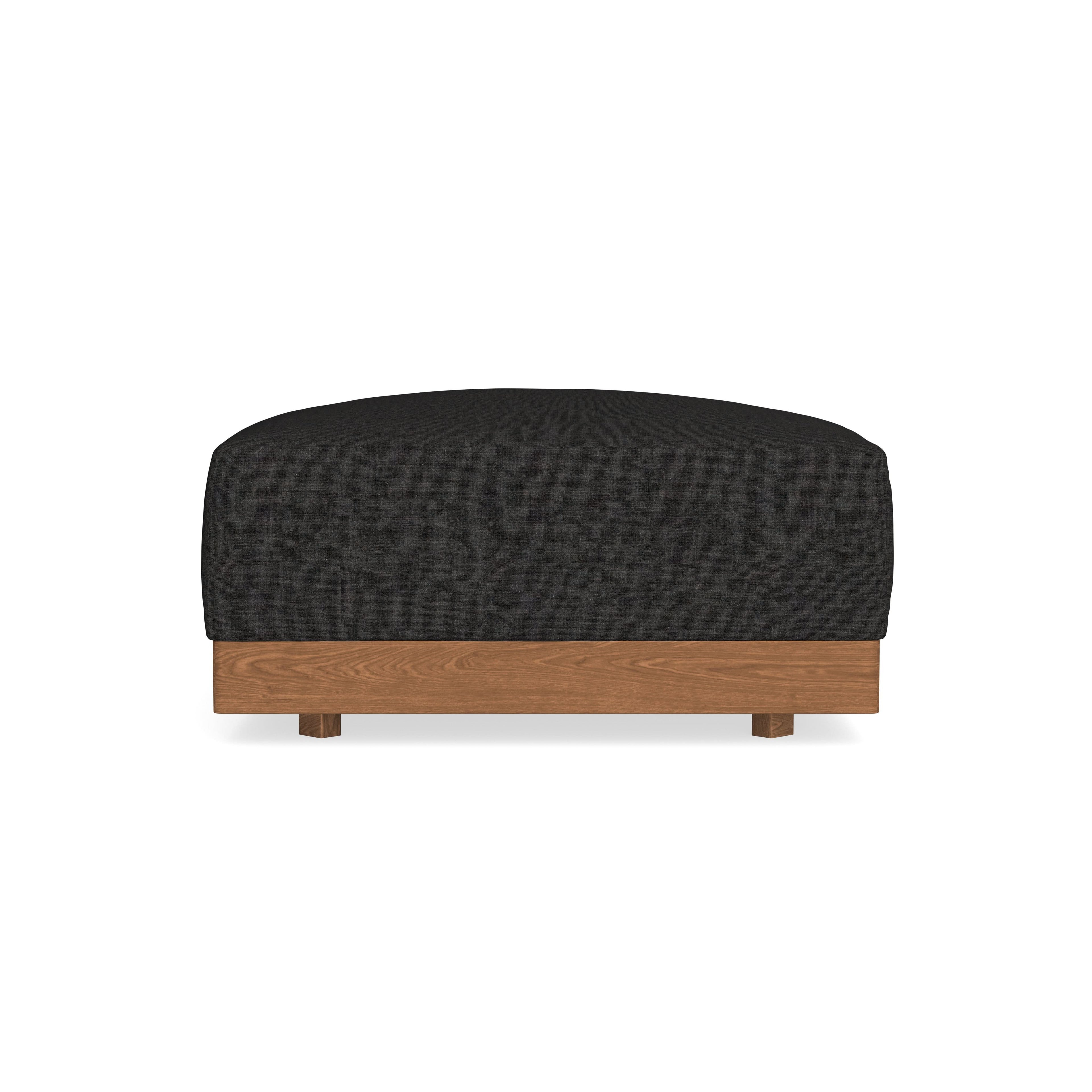 Modular Bondi Espresso Ottoman in Peppercorn | Classic Blend