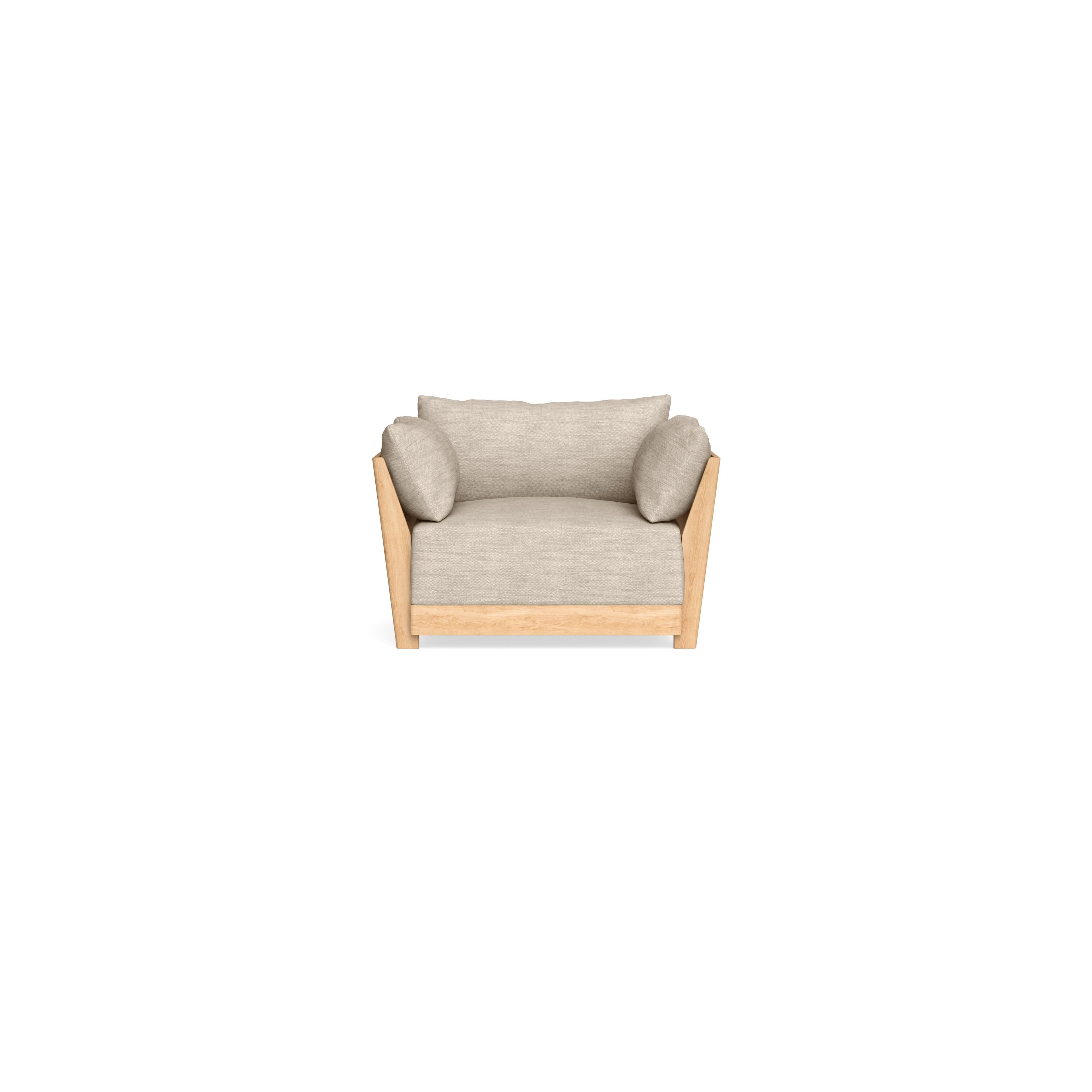 Modular Bondi Latte Armchair in Wheat | Memory Foam Blend