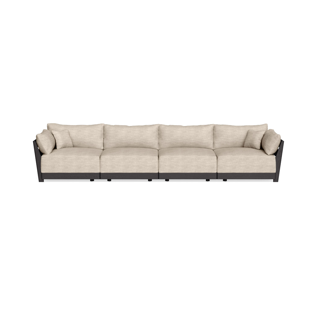 Modular Bondi Black 4-Seater Sofa in Wheat | Classic Blend