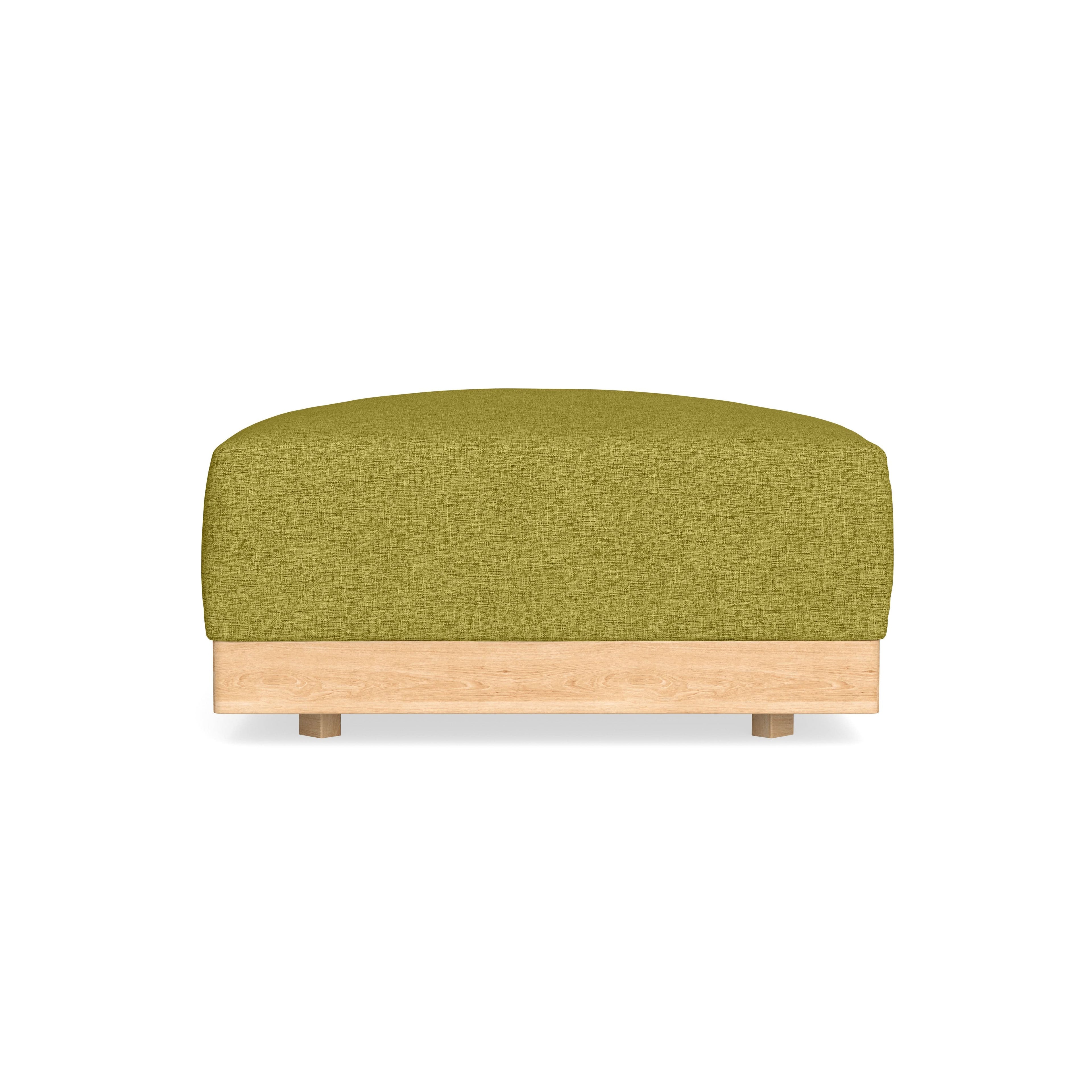 Modular Bondi Latte Ottoman in Avocado | Classic Blend