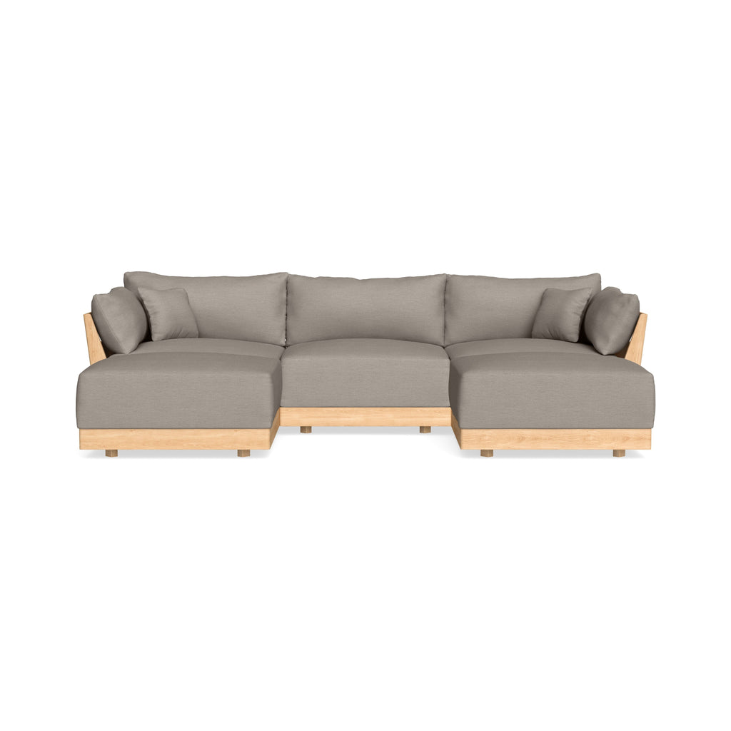Slipcover Only - Modular Bondi 3-Seater U-Sectional in Cinder Gray