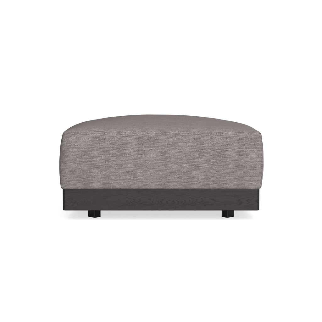 Modular Bondi Black Ottoman in Cement | Classic Blend