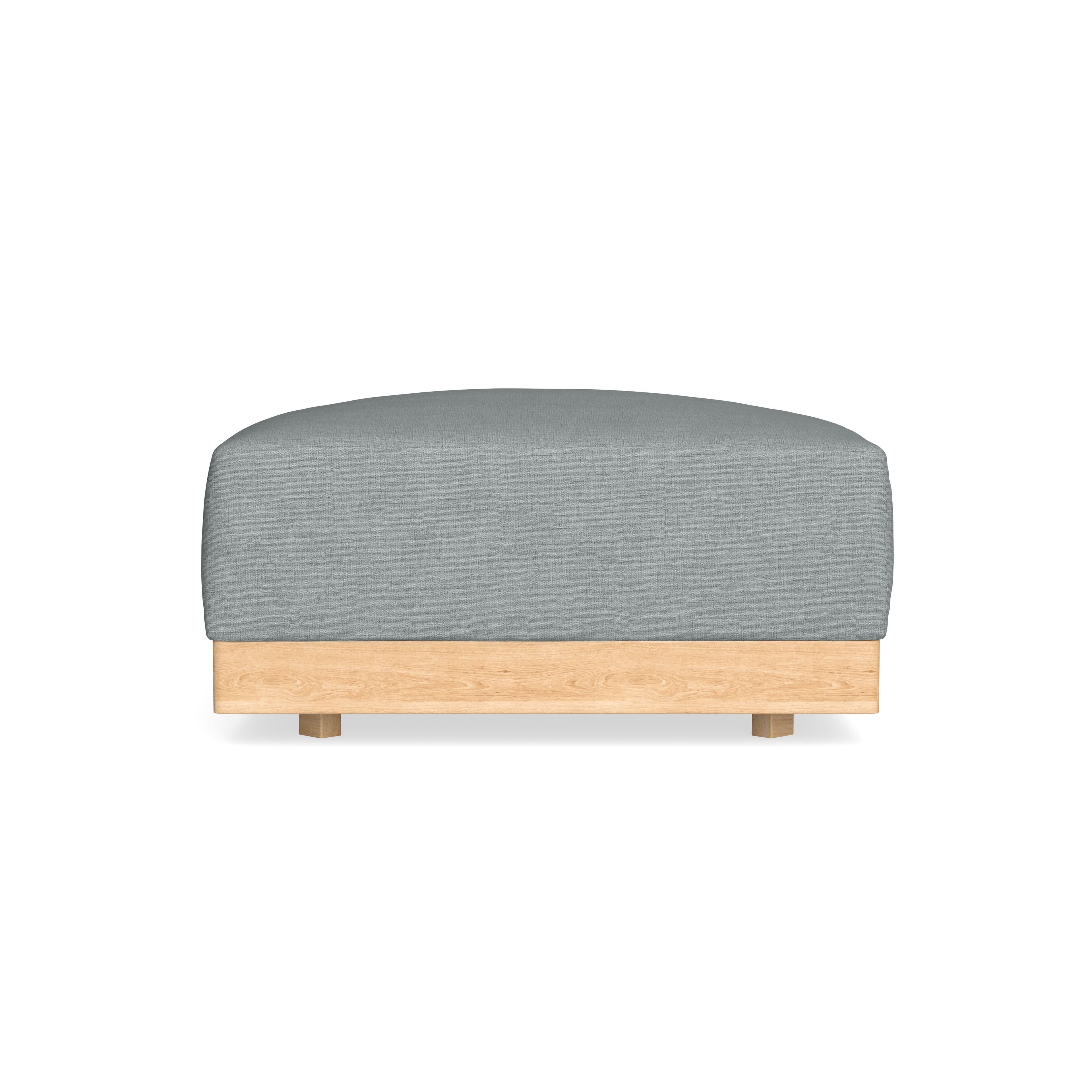 Slipcover Only - Modular Bondi Ottoman in Light Steel