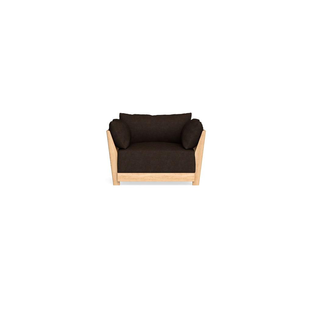 Modular Bondi Latte Armchair in Espresso | Memory Foam Blend